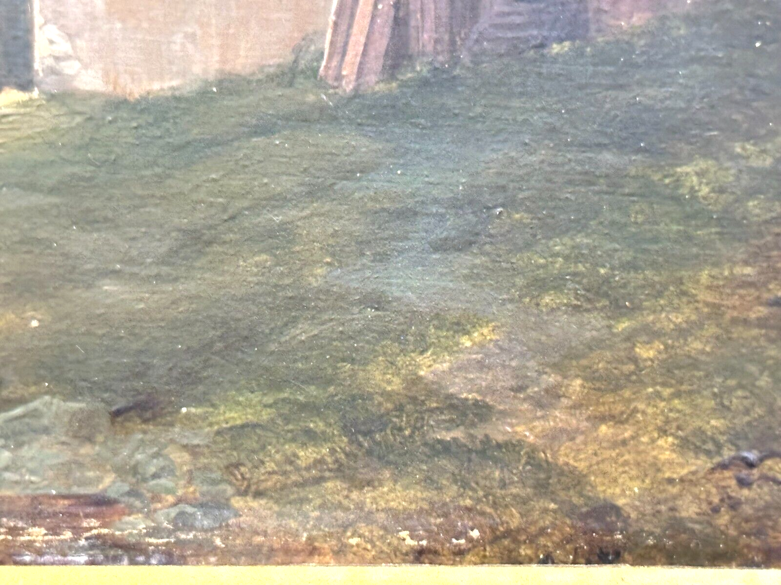 Öl auf auf Holz - Franz Sager 1821-ca. 1891 - Blick auf den Hallstättersee 184711