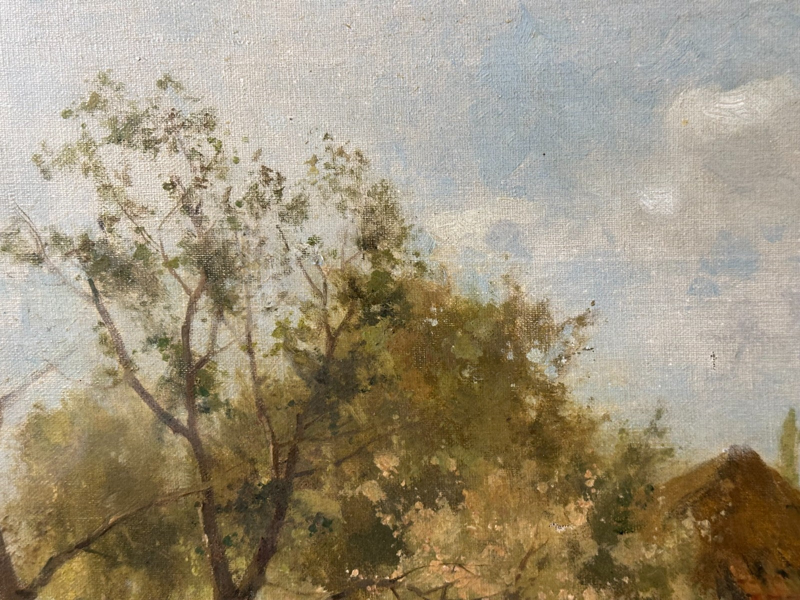 Öl auf Leinwand - Karl Adam Heinisch 1847-1923 - Schafherde mit Hirte - sign.2