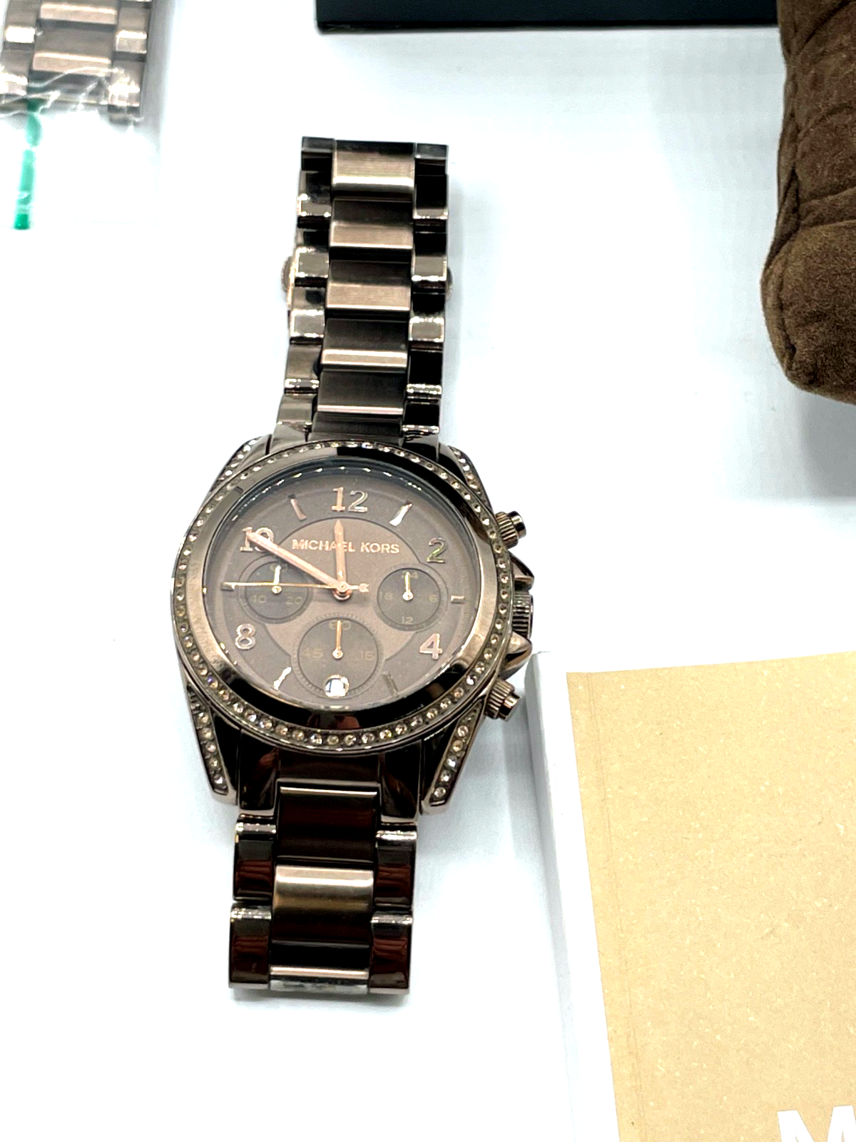 Michael Kors Damen Uhr Original Box + Papiere Bronze farbig 1A gepflegt !!!!!5