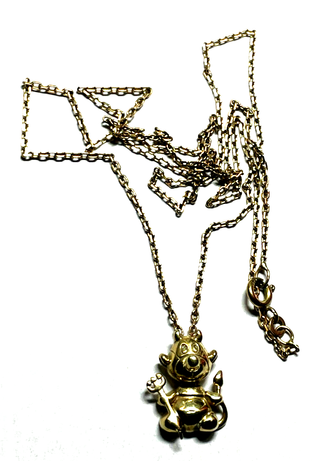 333 Gold Anhänger Teufel Teufelchen an 59 cm Goldkette Ankerkette 8 K unisex4