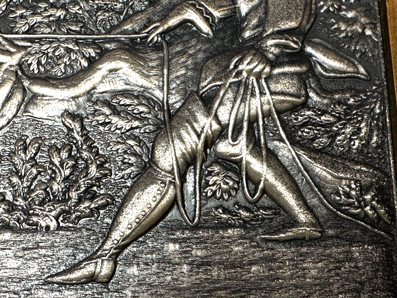 Silberrelief - Jagdszene J. E. Ridinger – Feinsilber 999 – limitiert 87/120010