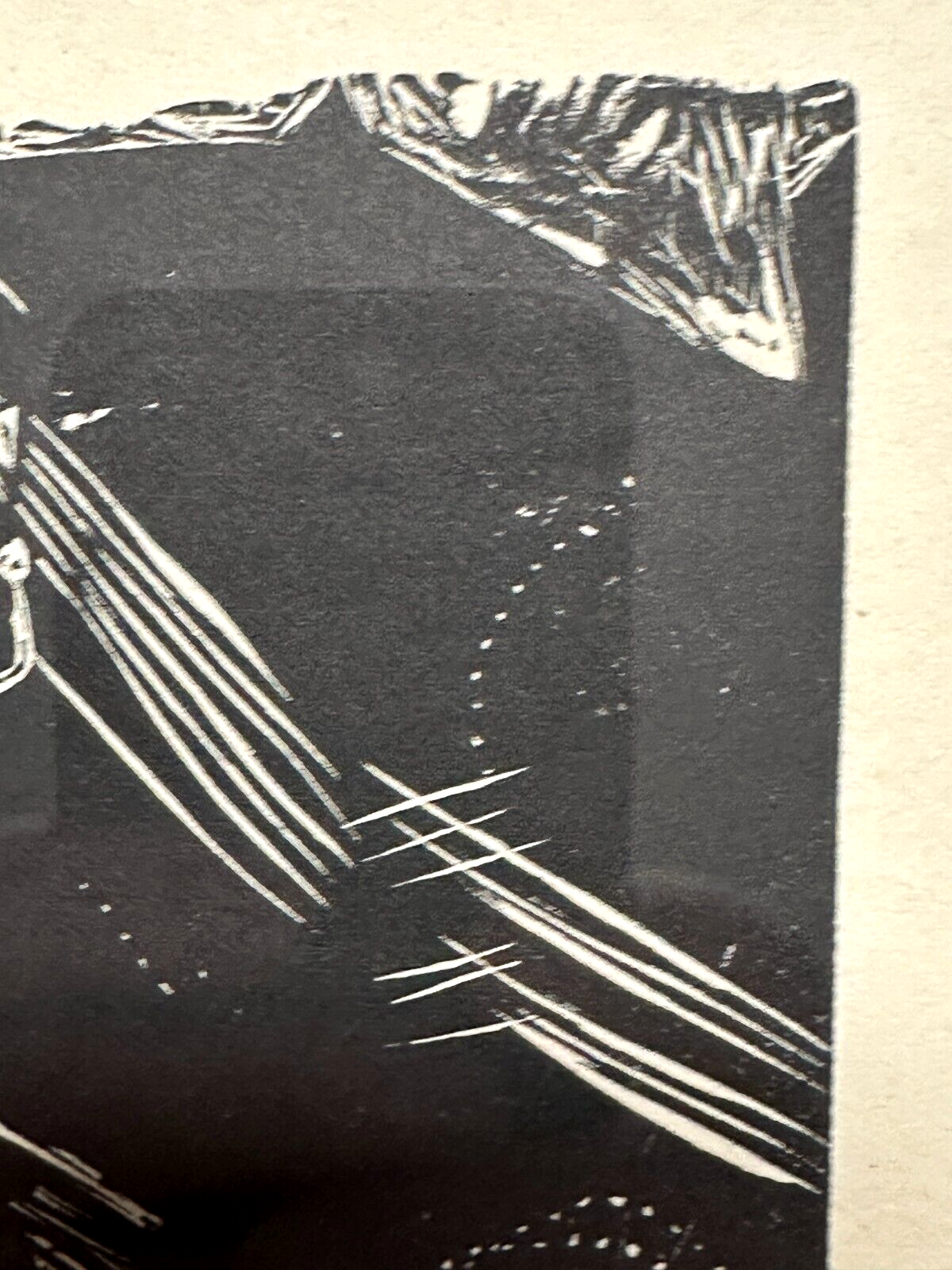 Heinrich Campendonk 1889-1957 - Holzschnitt Woodcut - 'sitzender Mann' - 19194
