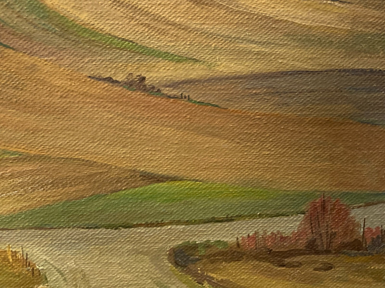 Fritz Mader 1900-1998 - Bei Feldhausen - Öl auf Faserplatte ungerahmt - signiert7