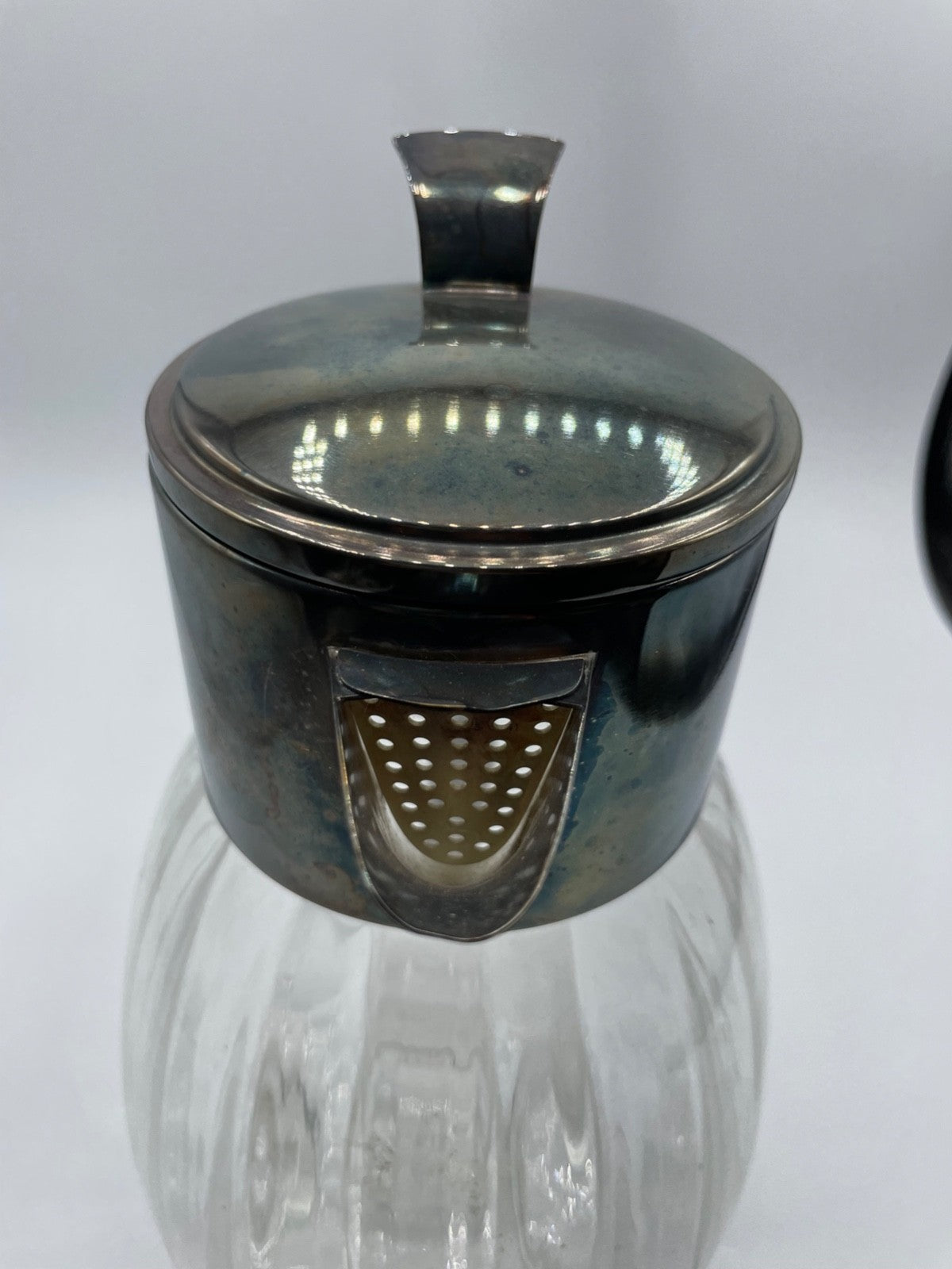 Vintage WMF Kalte Ente Kristallglas Krug versilberte Montur 2 Ltr  Top Gepflegt9