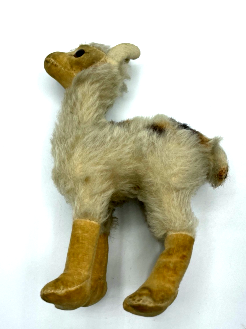 Vintage Steiff Mohair + Velours Lama  oder Alpacca ? ca. H 17 cm gepflegt6