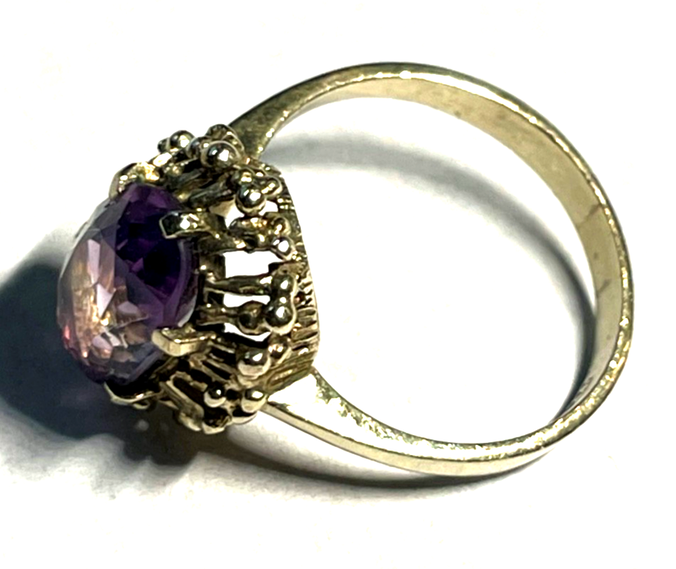 Klassisch Design 333 Gold 8 K Ring Amethyst Ø 18,4 mm RG 58 Juwelier wunderschön8