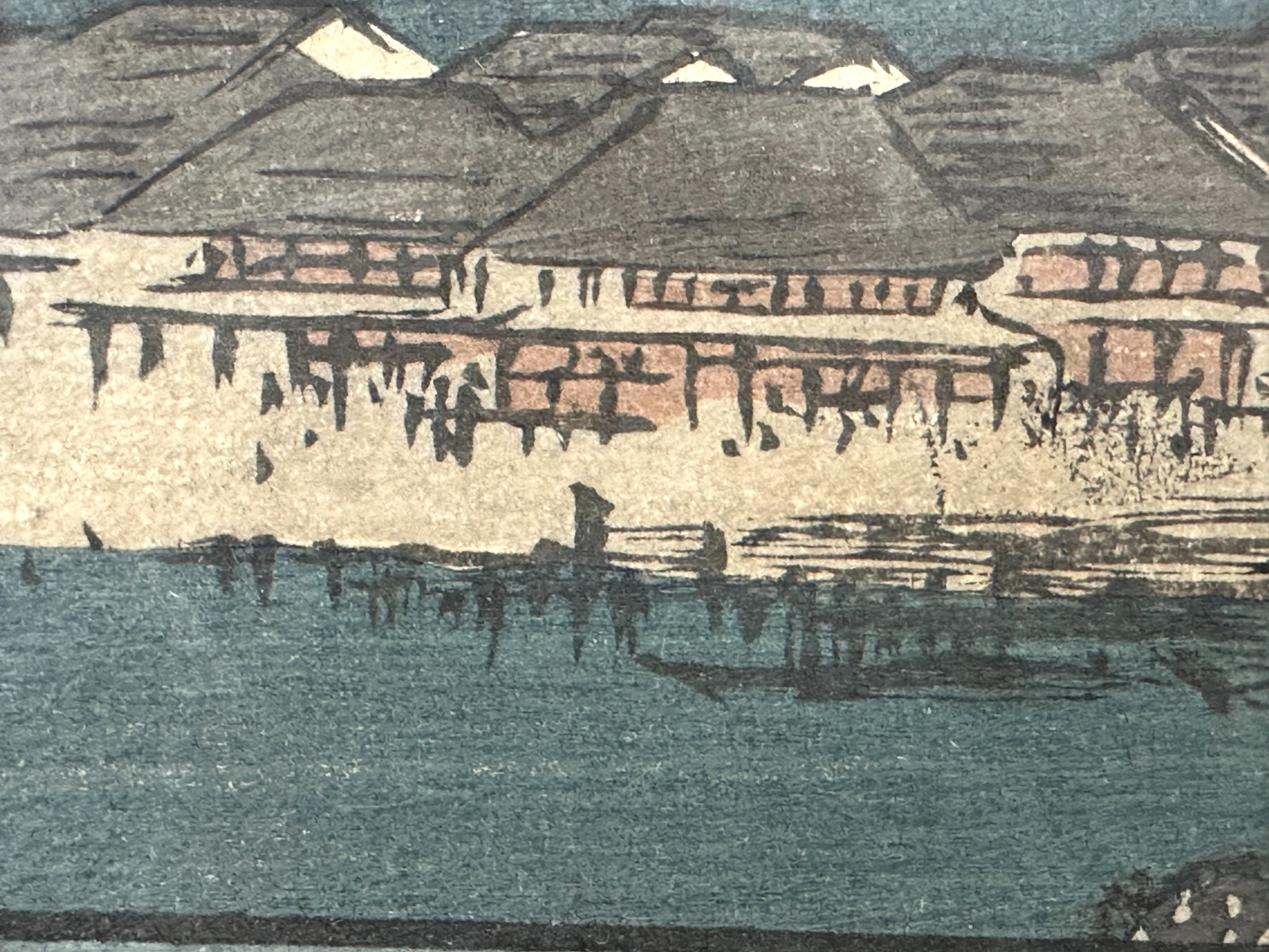 Andō Hiroshige – „Herbstmond bei Ishiyama“ – Ukiyo-e Farbholzschnitt Omi Hakkei7