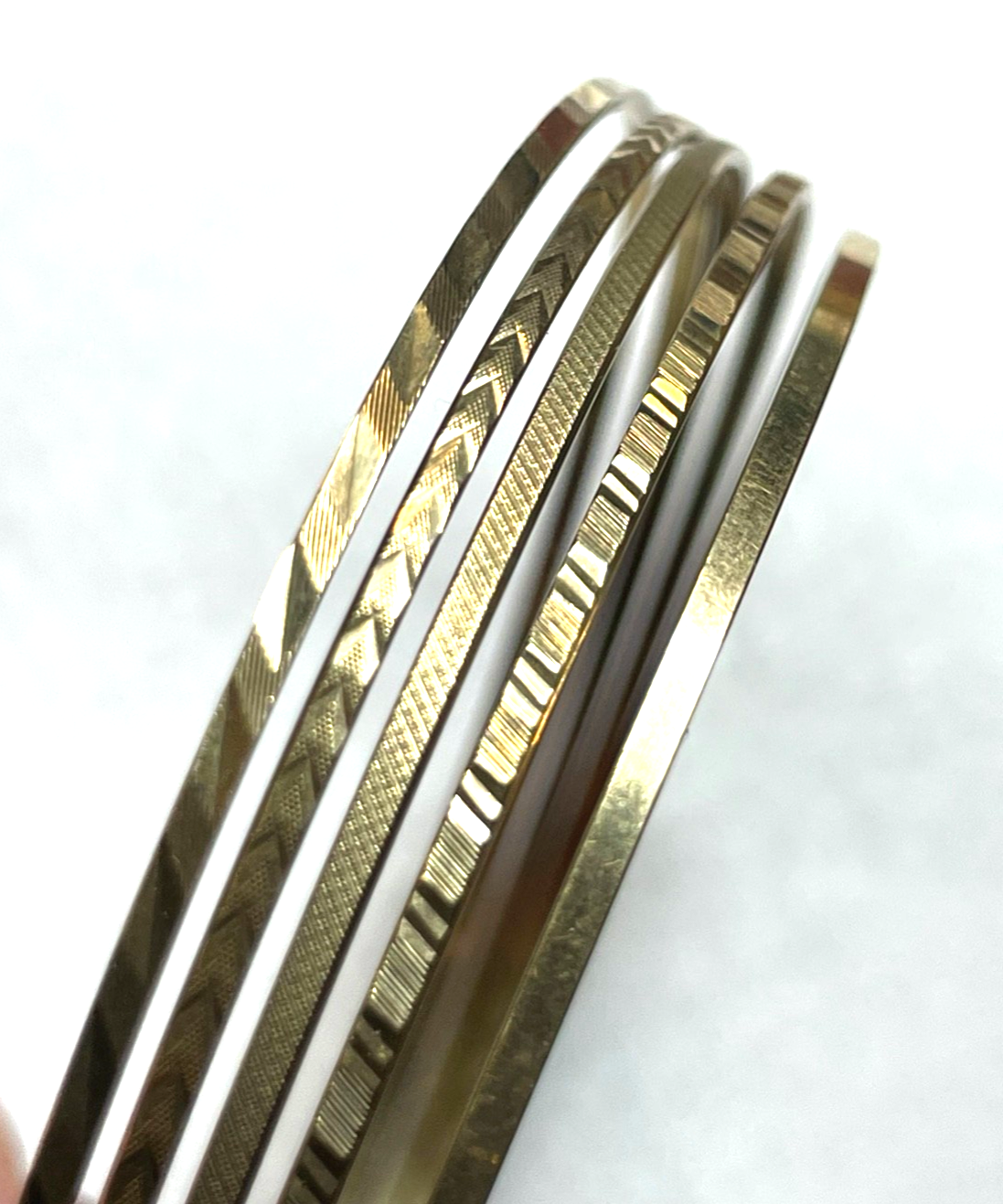 333 Gold 8 K Gelbgold 5 in 1 Armreifen Armreif Armschmuck klassisch elegant6