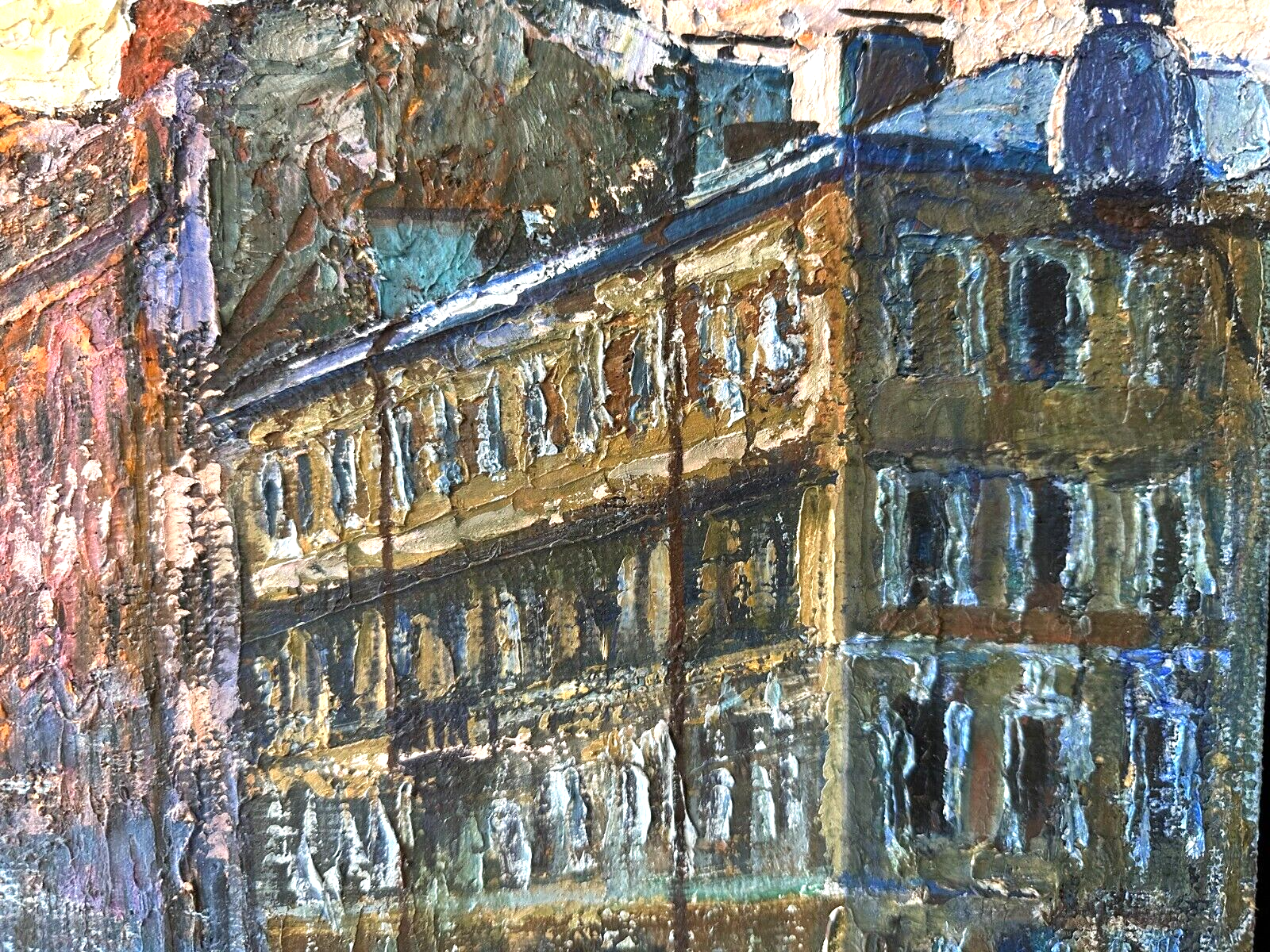 Öl auf Leinwand - Lisa Mikhailova - St. Petersburg Gribojedow-Kanal - signiert3