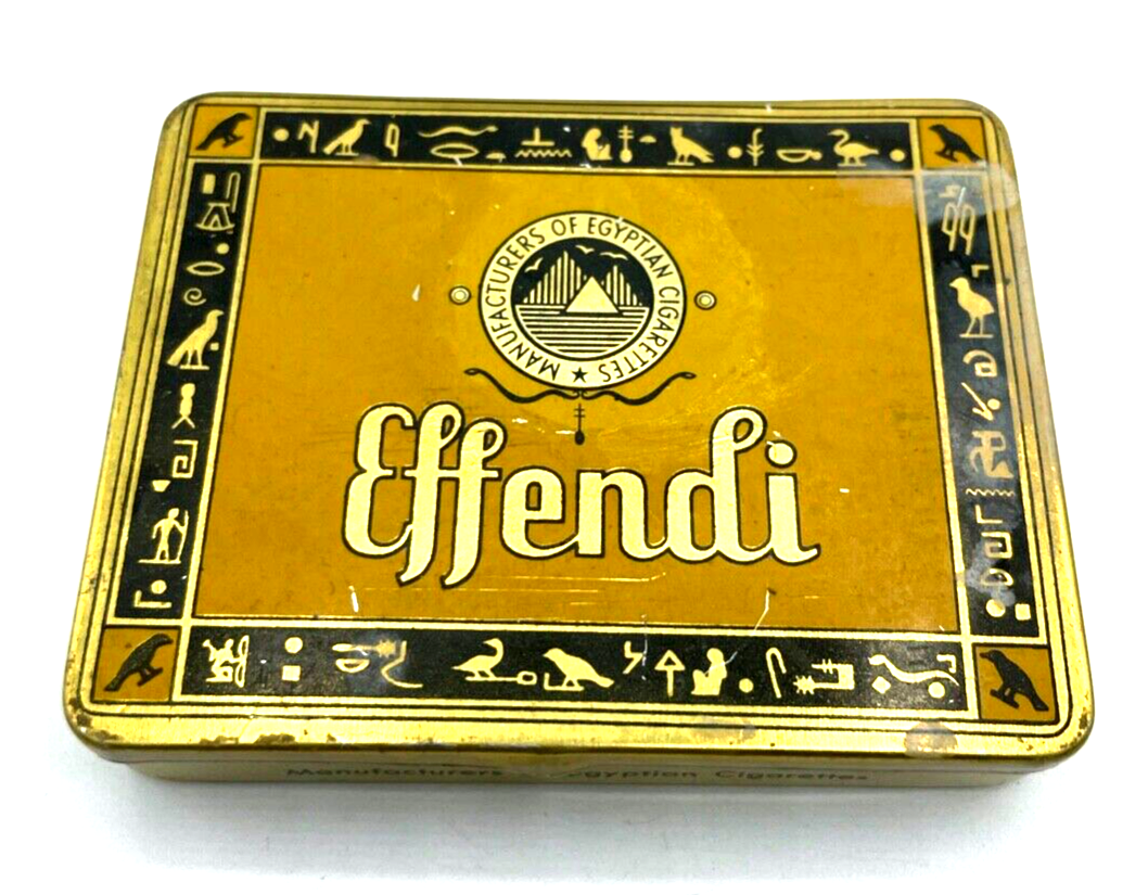 Alte Blechdose EFFENDI 20 Cigaretten Werbung Reklame Deutschland gepflegt1
