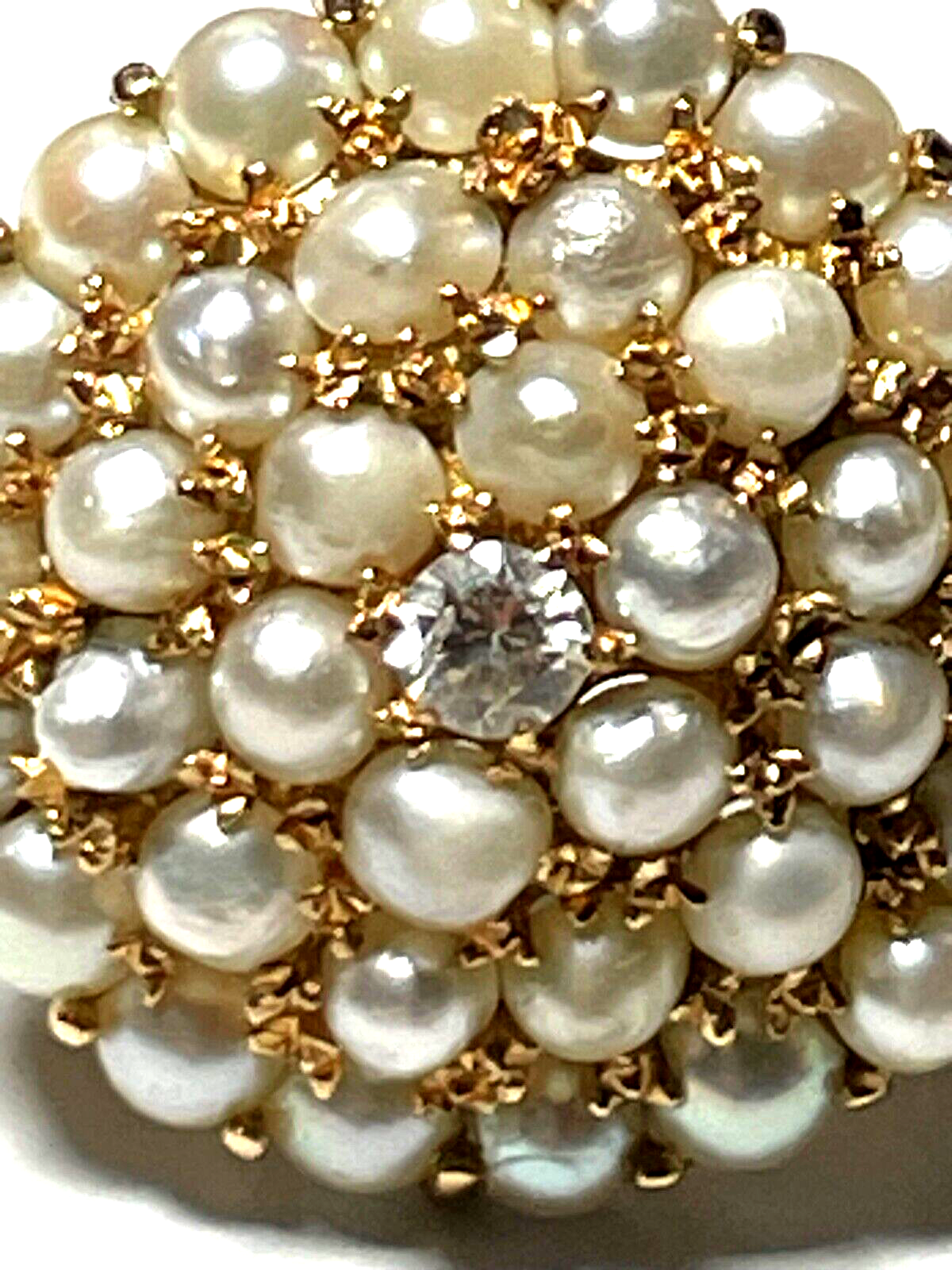 750 Gold 18 K Ring Perlen Brillant 0,25 ct offene Schiene Anfertigung Juwelier2