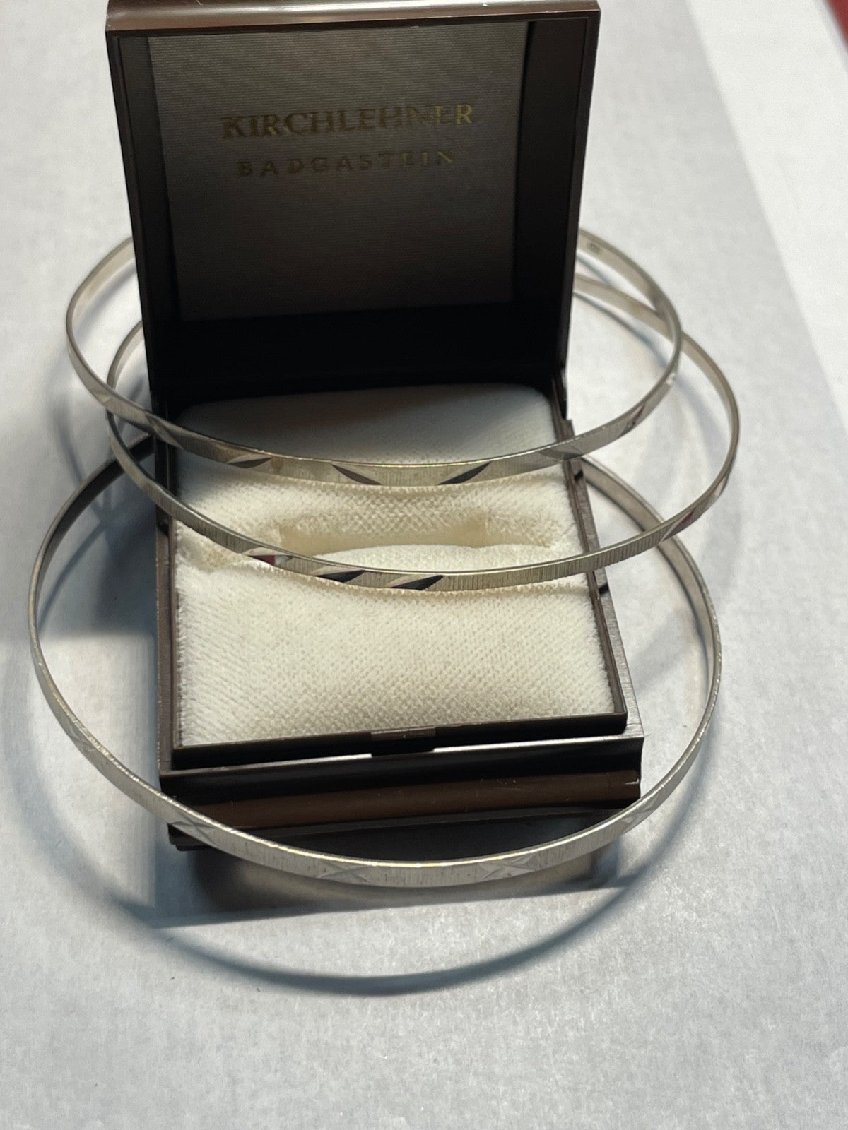 333 Gold 8 K Gold Weißgold 3  klassische Armreifen Armschmuck elegant solide7