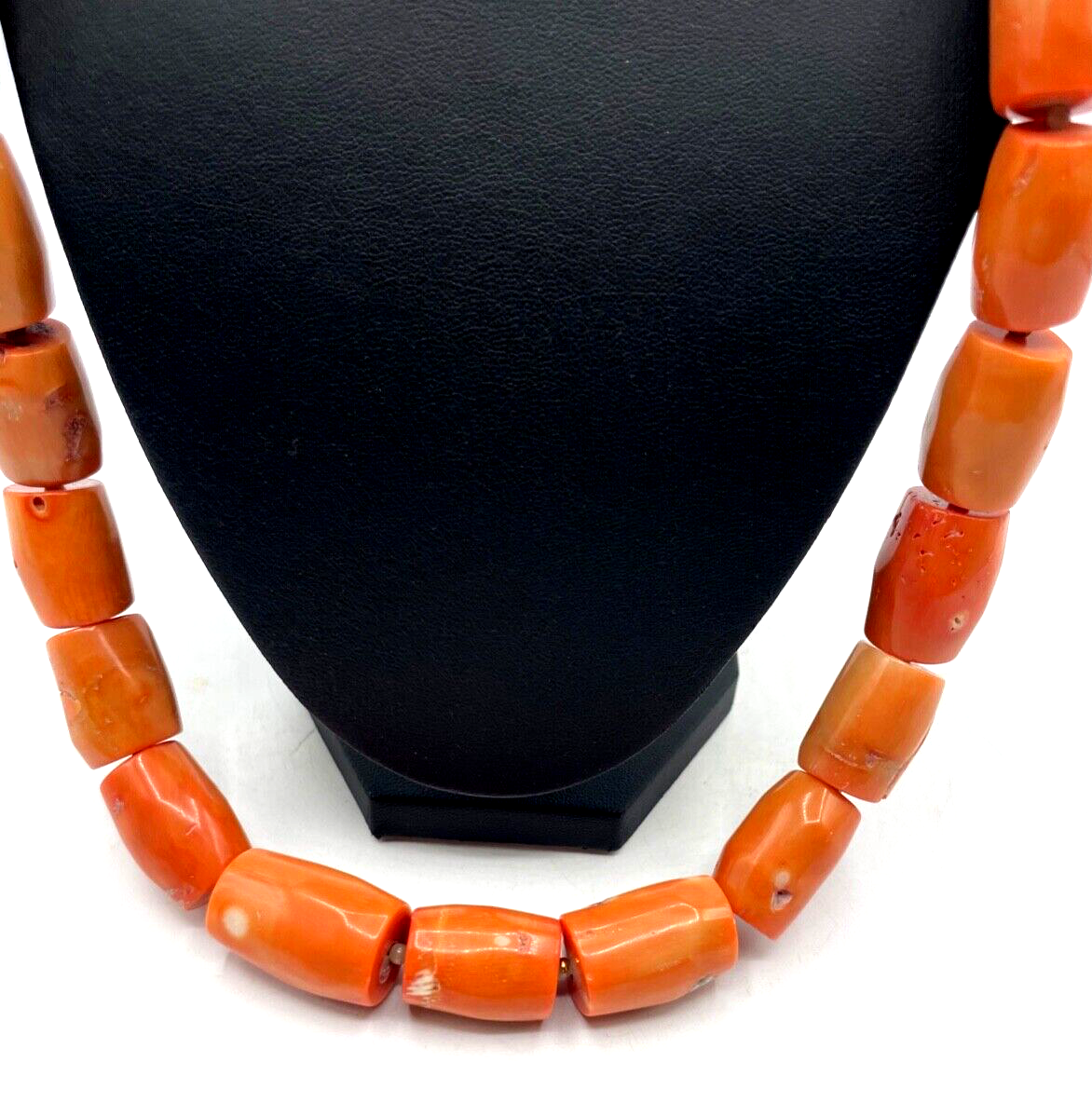 Mega Korallen Kette Statement Kette Koralle Lachs farb. im Verlauf L 70cm9