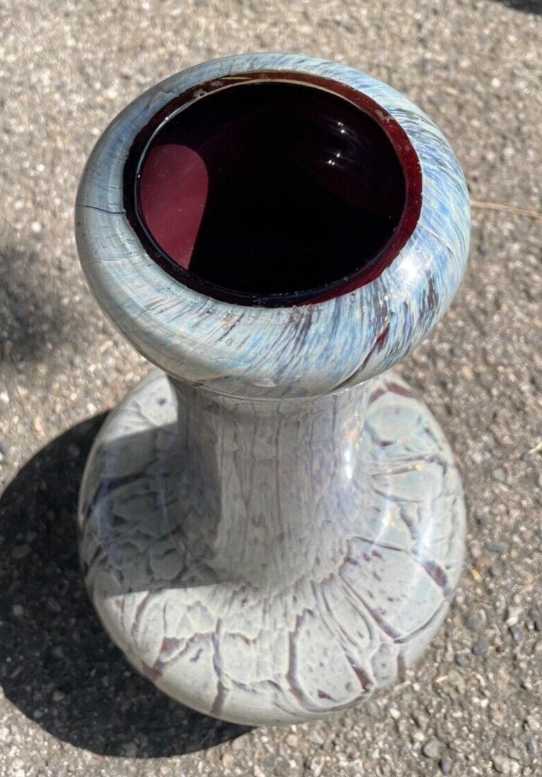MEGA Glas WMF hohe schwere Vase H 39 cm 1A Zustand absolut rar Prototyp 70erJ7