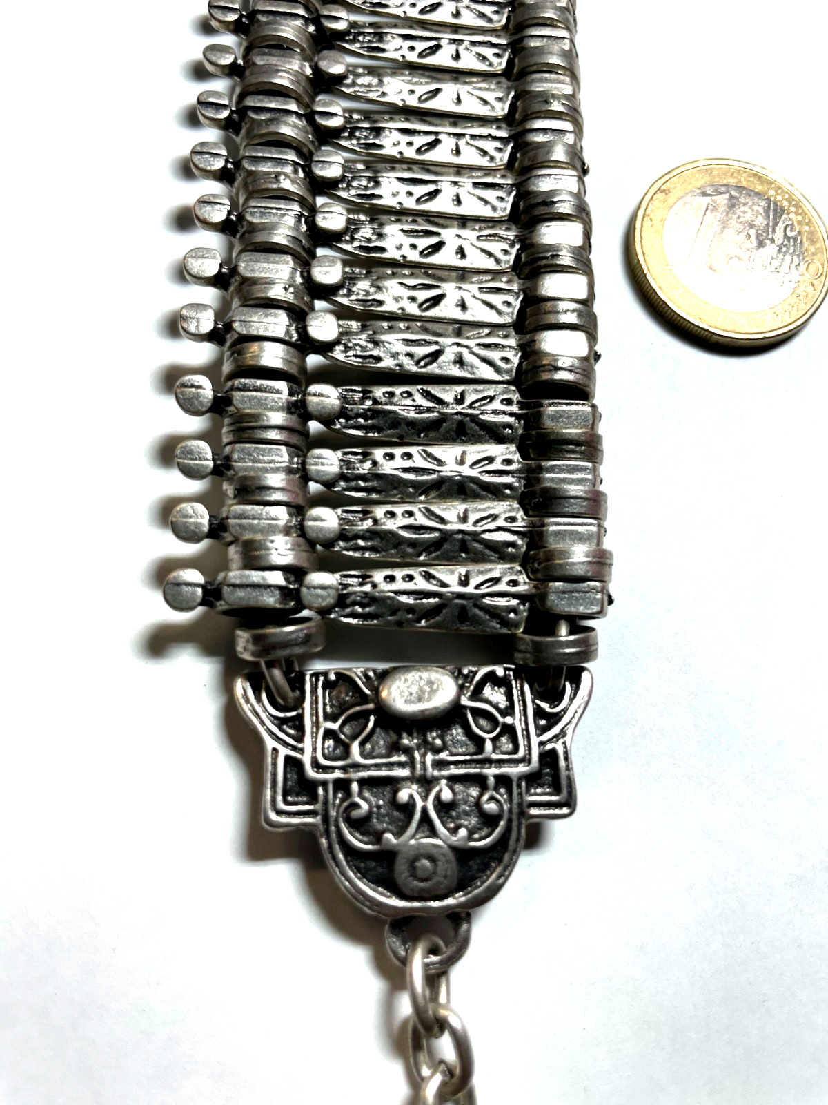 Vintage stattliches Armband Orient silber farbig top gepflegt Breite 40 mm2