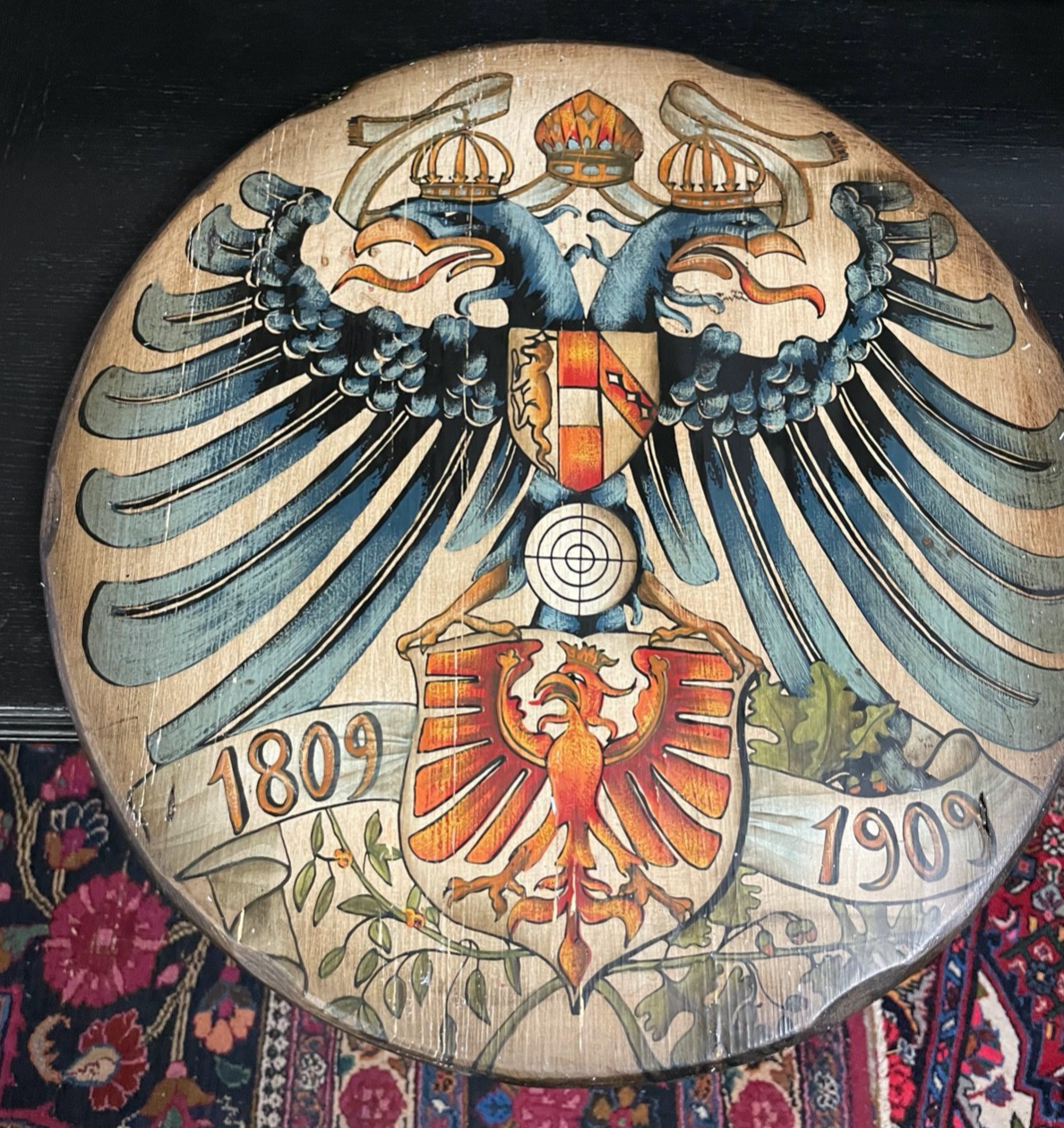 Tiroler Erhebung 1809 Schützentafel Schützenscheibe 1909 Österreich-Ungarn Adler1
