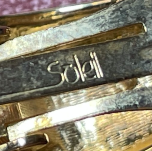 Statement 2x Ohrclips Clips stattlich hochwertiger Soleil Modeschmuck Emaille4