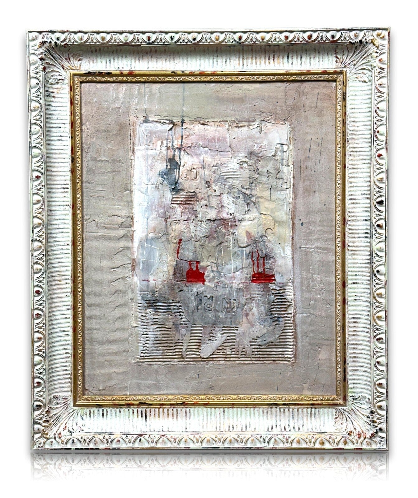 Nikola Zigon - Öl auf Leinwand Collage - Principle of Birth - gerahmt - signiert0