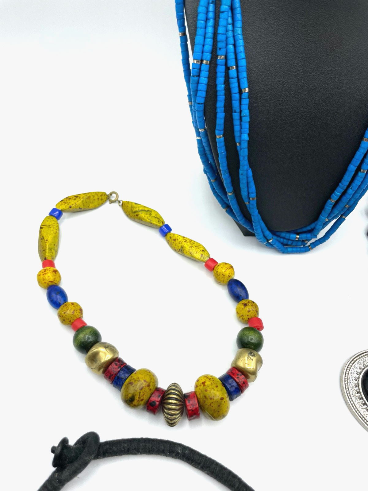 5 x verschiedene vintage Ethno Kette Halskette stattlicher Modeschmuck zeitlos2