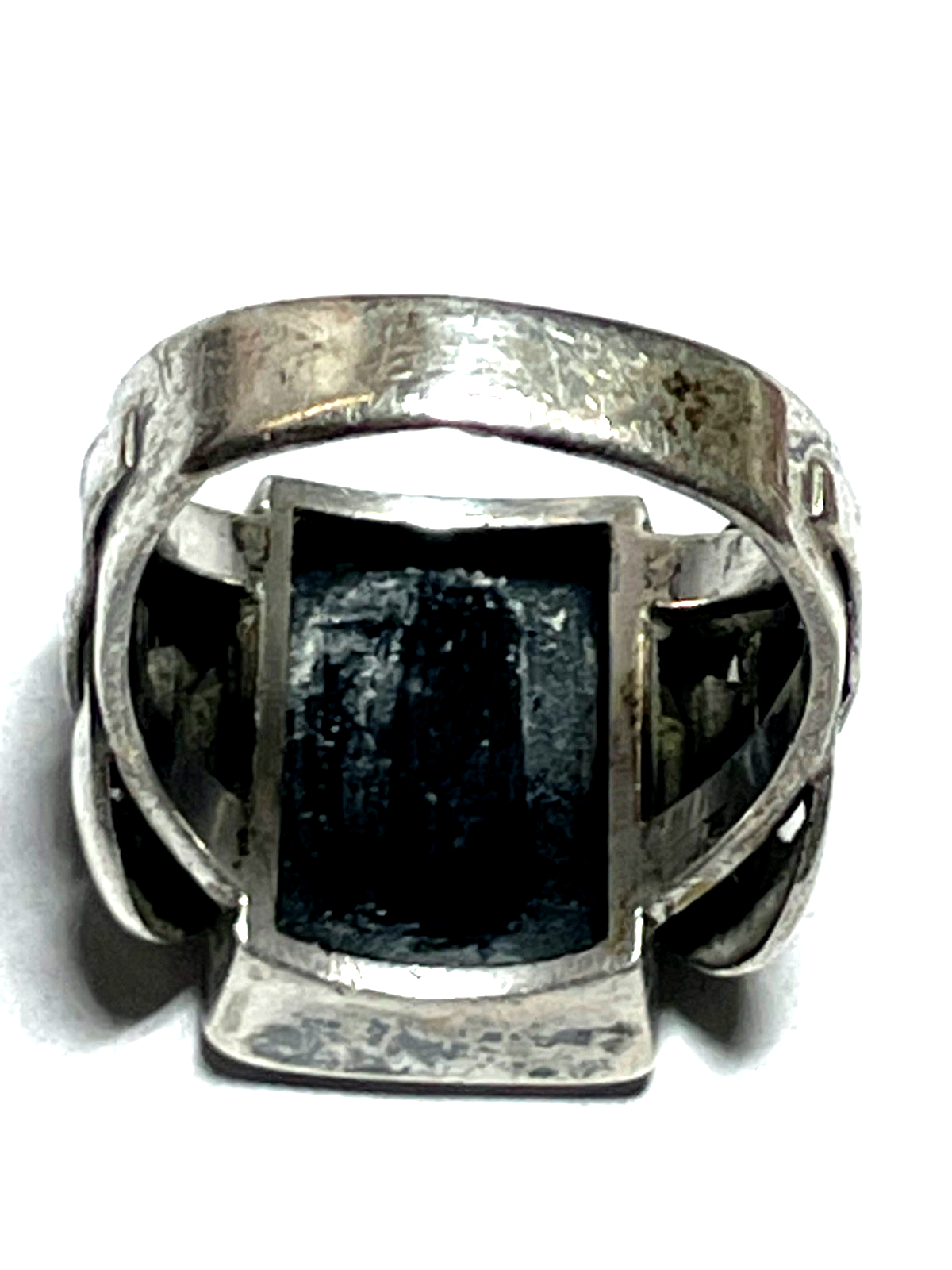 Antik 835 Silber Herrenring Ring Siegelring Onyx ohne Initialen RG 61 Handarbeit7