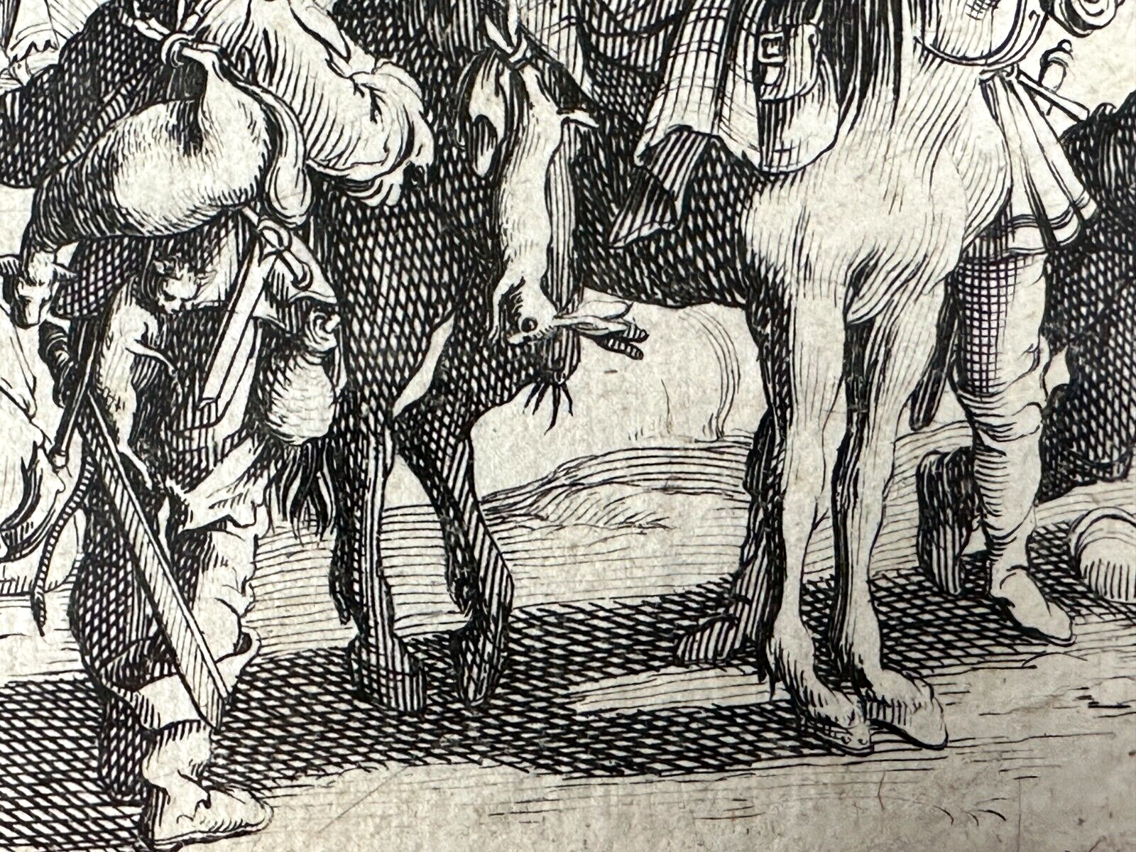 Jacques Callot 1592–1635 - Radierung - 'Les Bohémiens' - Die Zigeuner ca 162012