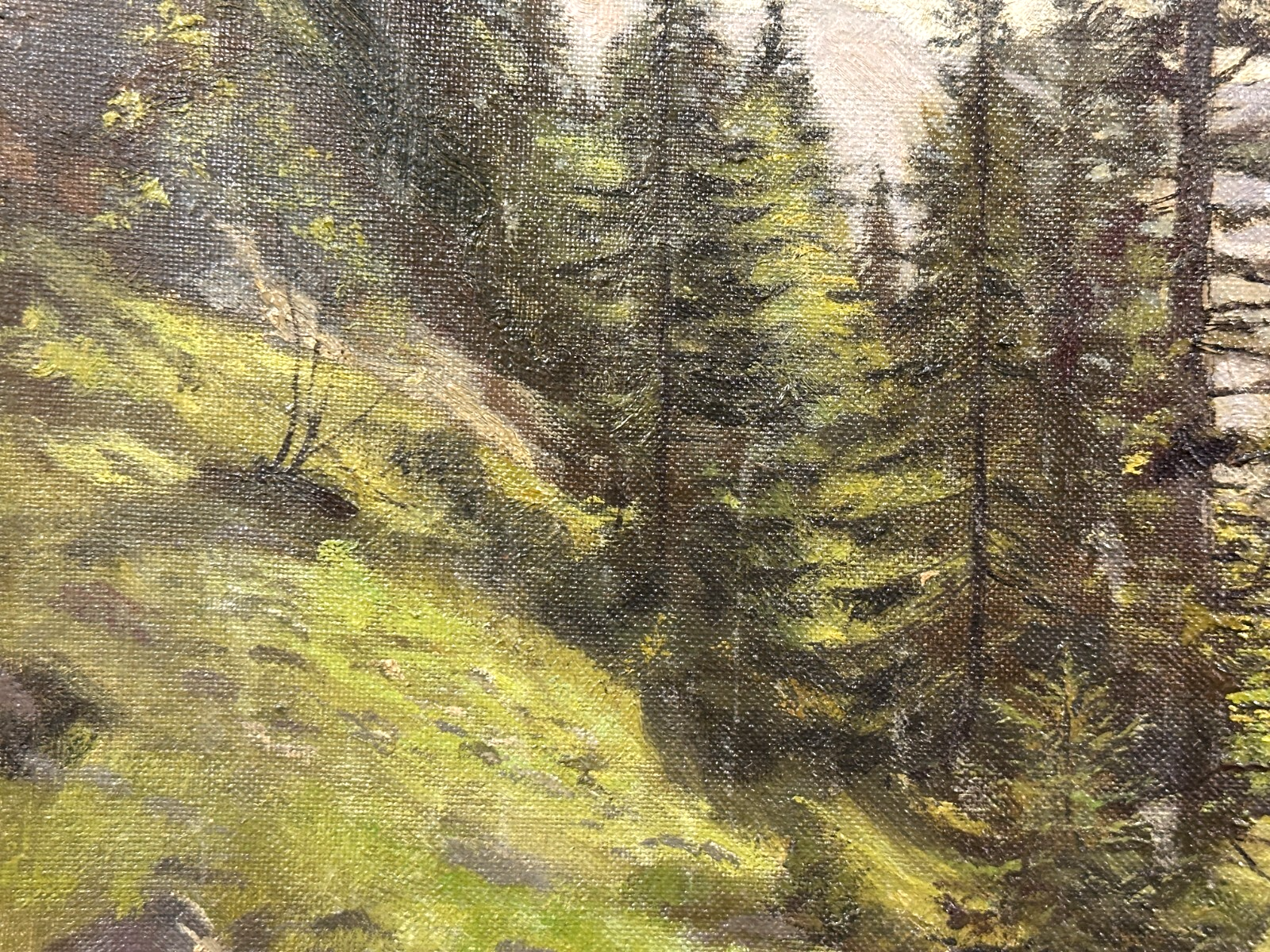 Rudolf Hölbling (1897–1990) - Alpenlandschaft - Öl auf Masonit - Barocker Rahmen5