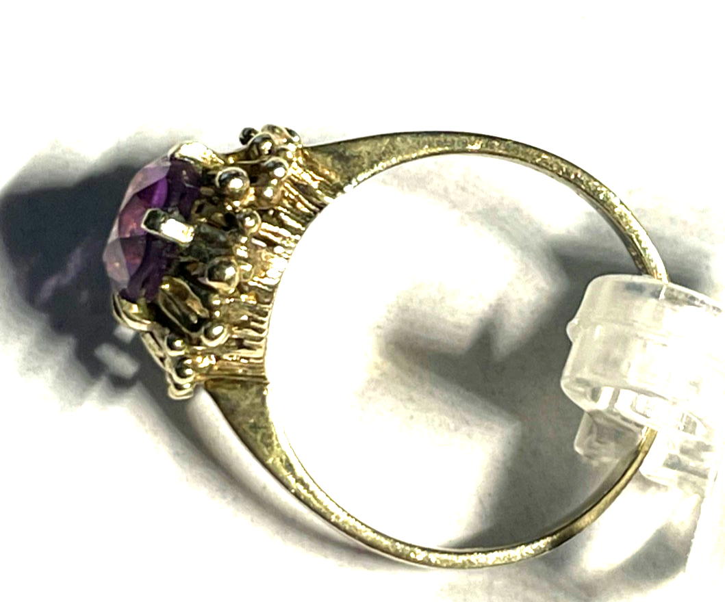 Klassisch Design 333 Gold 8 K Ring Amethyst Ø 18,4 mm RG 58 Juwelier wunderschön2