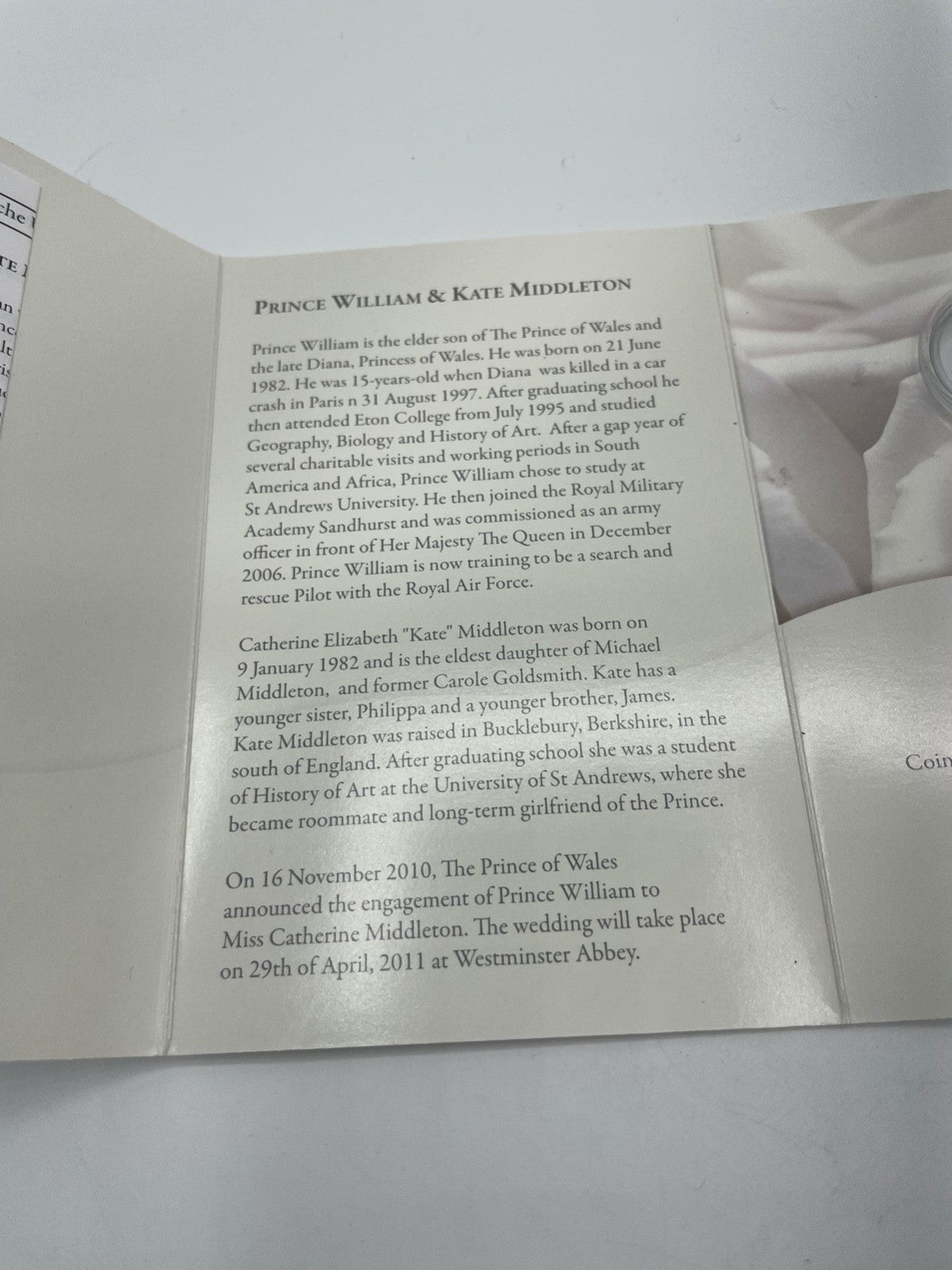 2x 0,5 Gramm 999 Gold Sammler Münze Royal Wedding Kate + William 2011 im Blister7