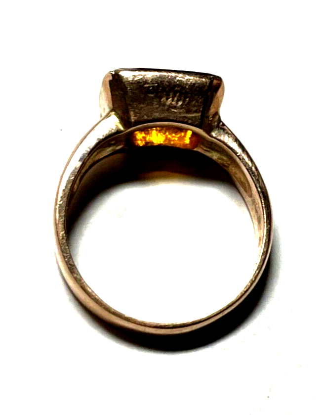 375 Gold 9 K Ring Goldtopas Ø 17 mm RG 55 Juwelier gepflegt Roségold5