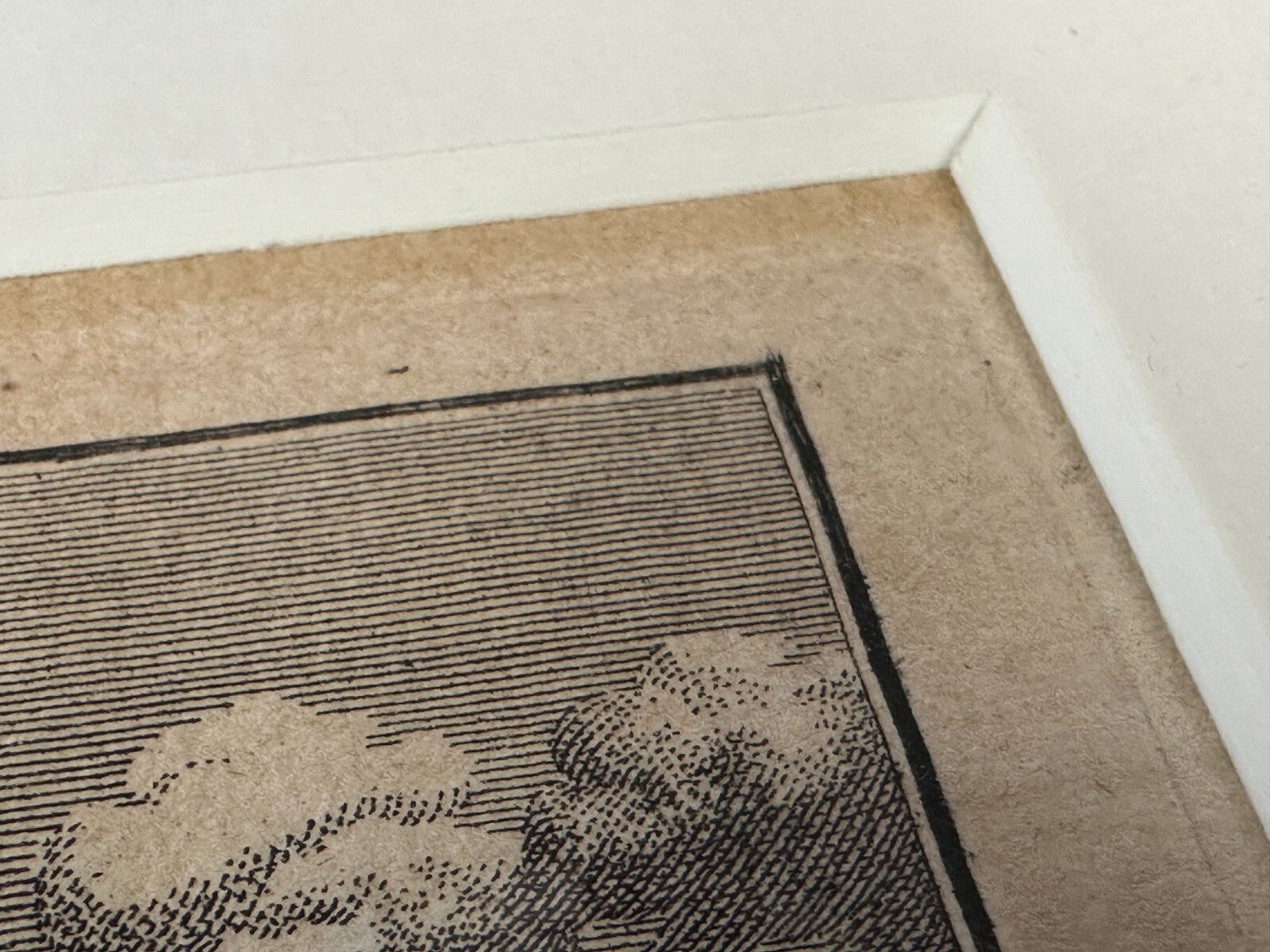 Behringersdorf Tucherschen - Kupferstich 1759 - gerahmt Passepartout hinter Glas5
