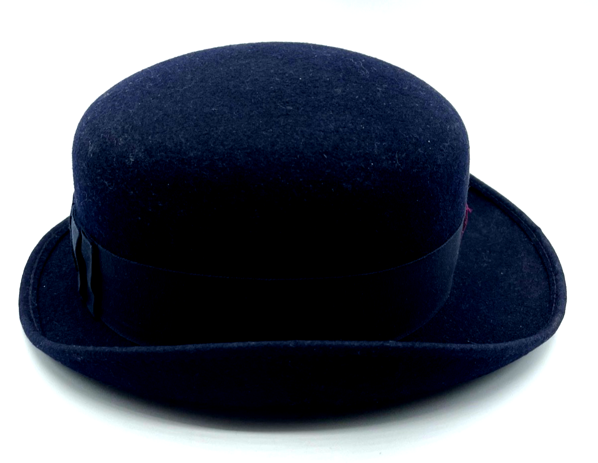 Vintage blauer Damenhut Die Heilsarmee Bekleidung sehr gepflegt top Deko4