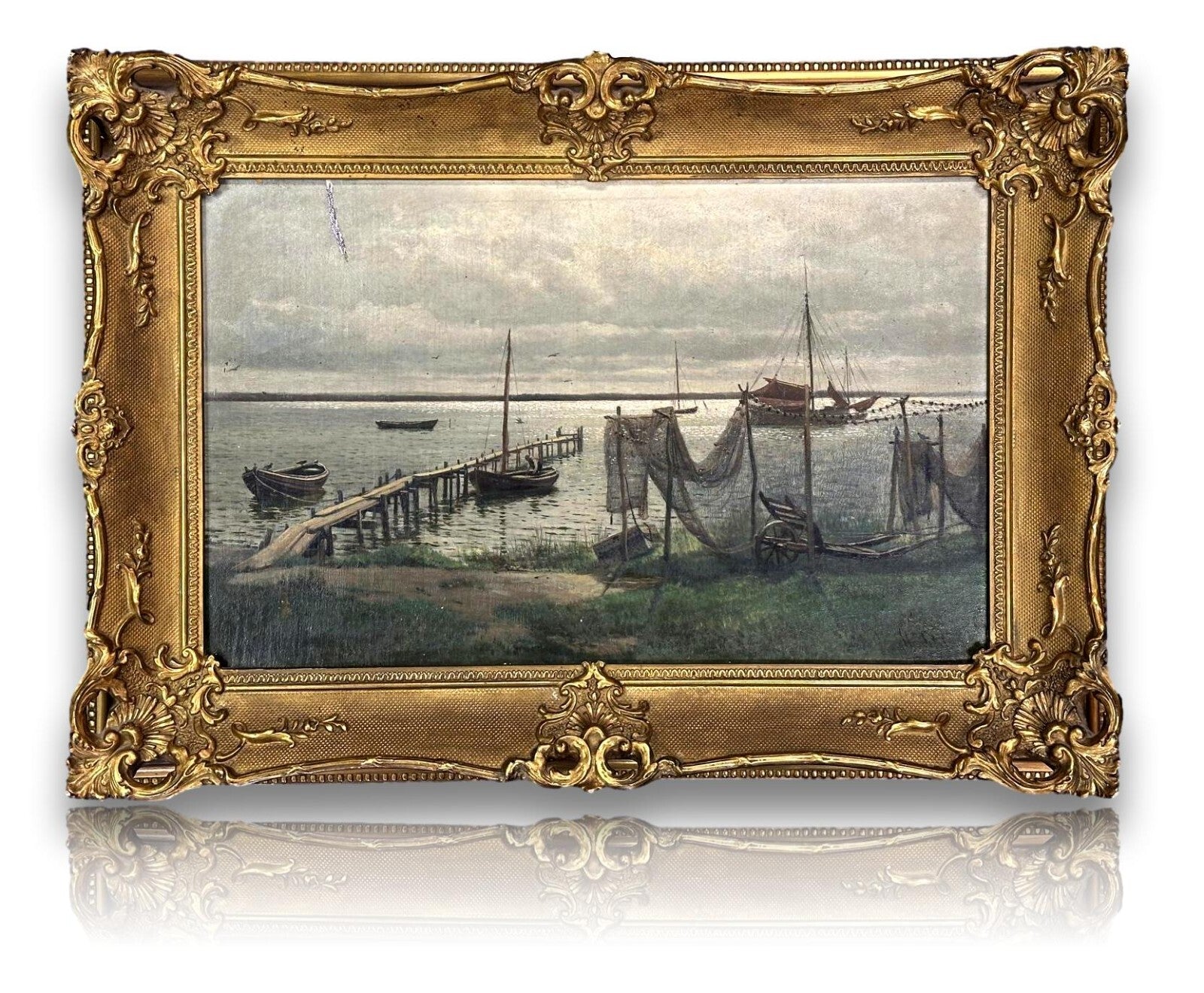 Hans Schleich - 1834-1912 - Insel Rügen - Öl auf Leinwand auf Platte - signiert0