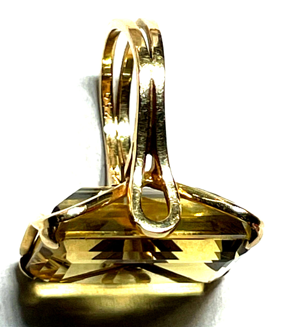 Massiver  Cluster 750 Gold Roségold Ring mit Citrin Cocktailring RG 50 Juwelier11