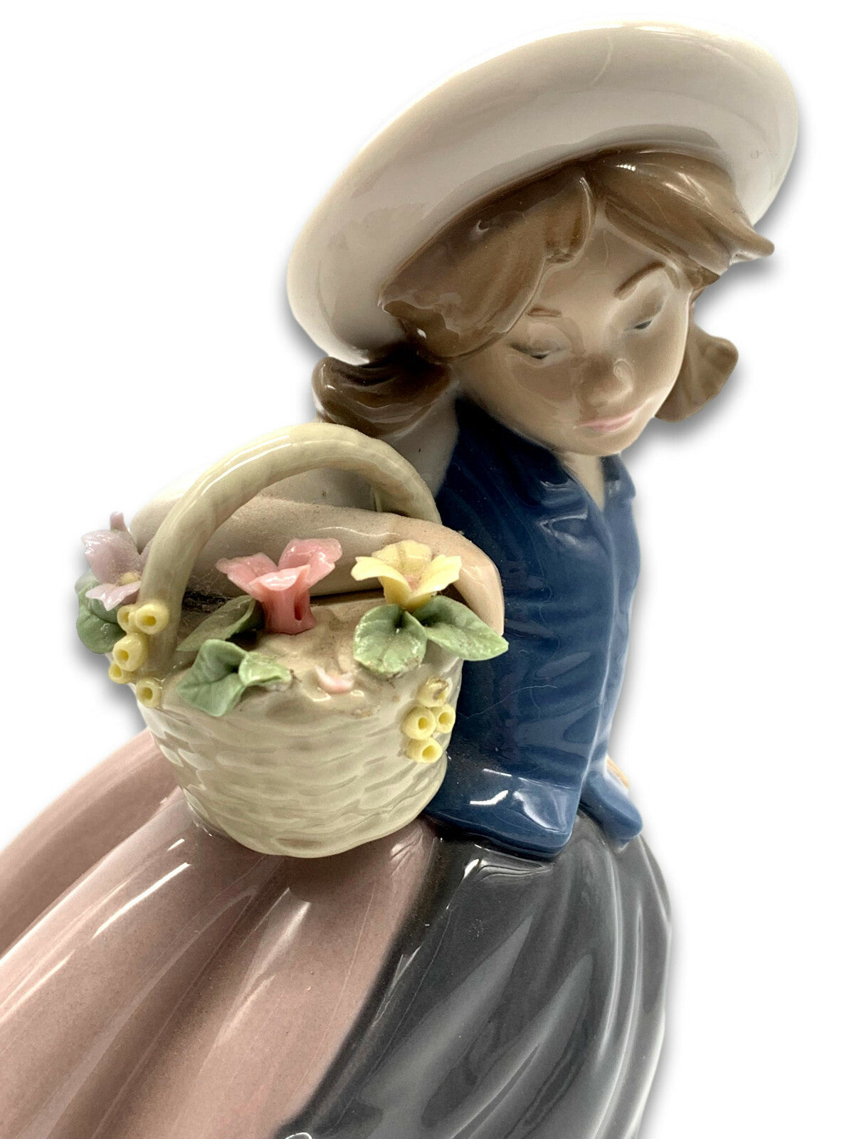 Lladro Figur - Nr.5221 - 'Sweet Scent' - Keramik - Mädchen - polychrome Bemalung5