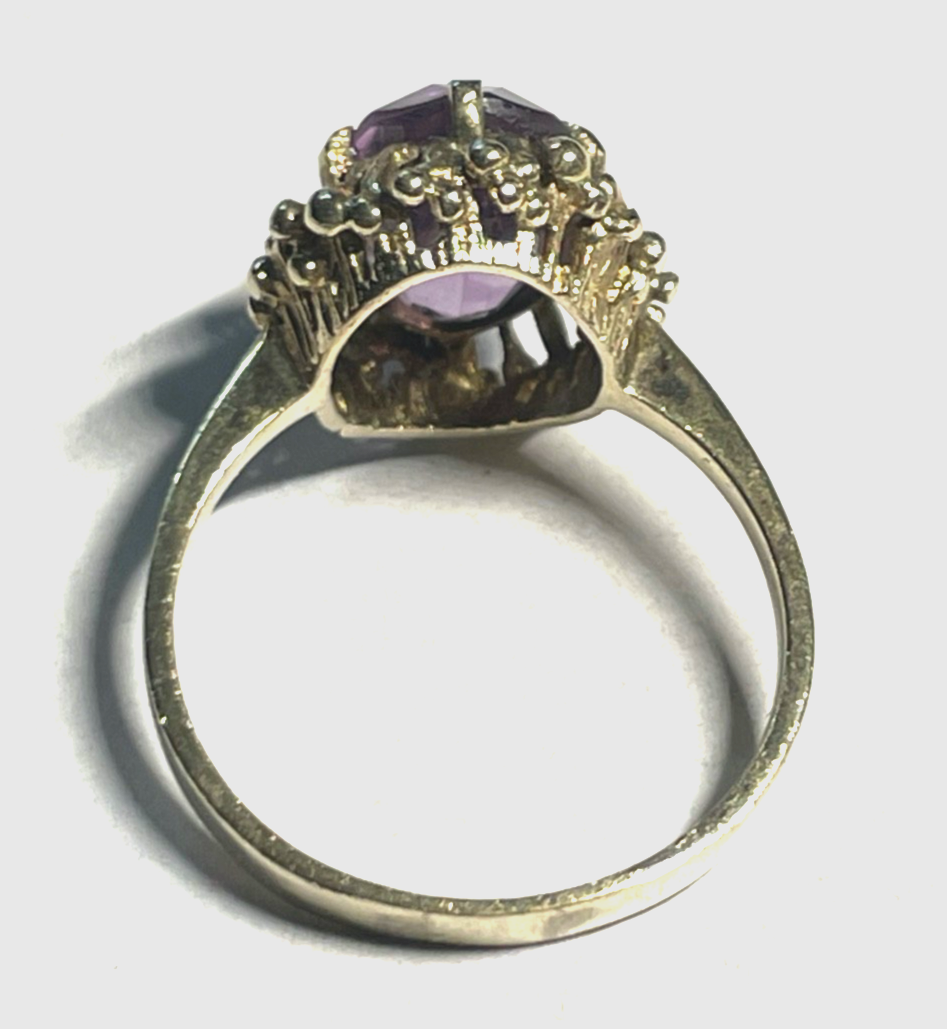 Klassisch Design 333 Gold 8 K Ring Amethyst Ø 18,4 mm RG 58 Juwelier wunderschön6