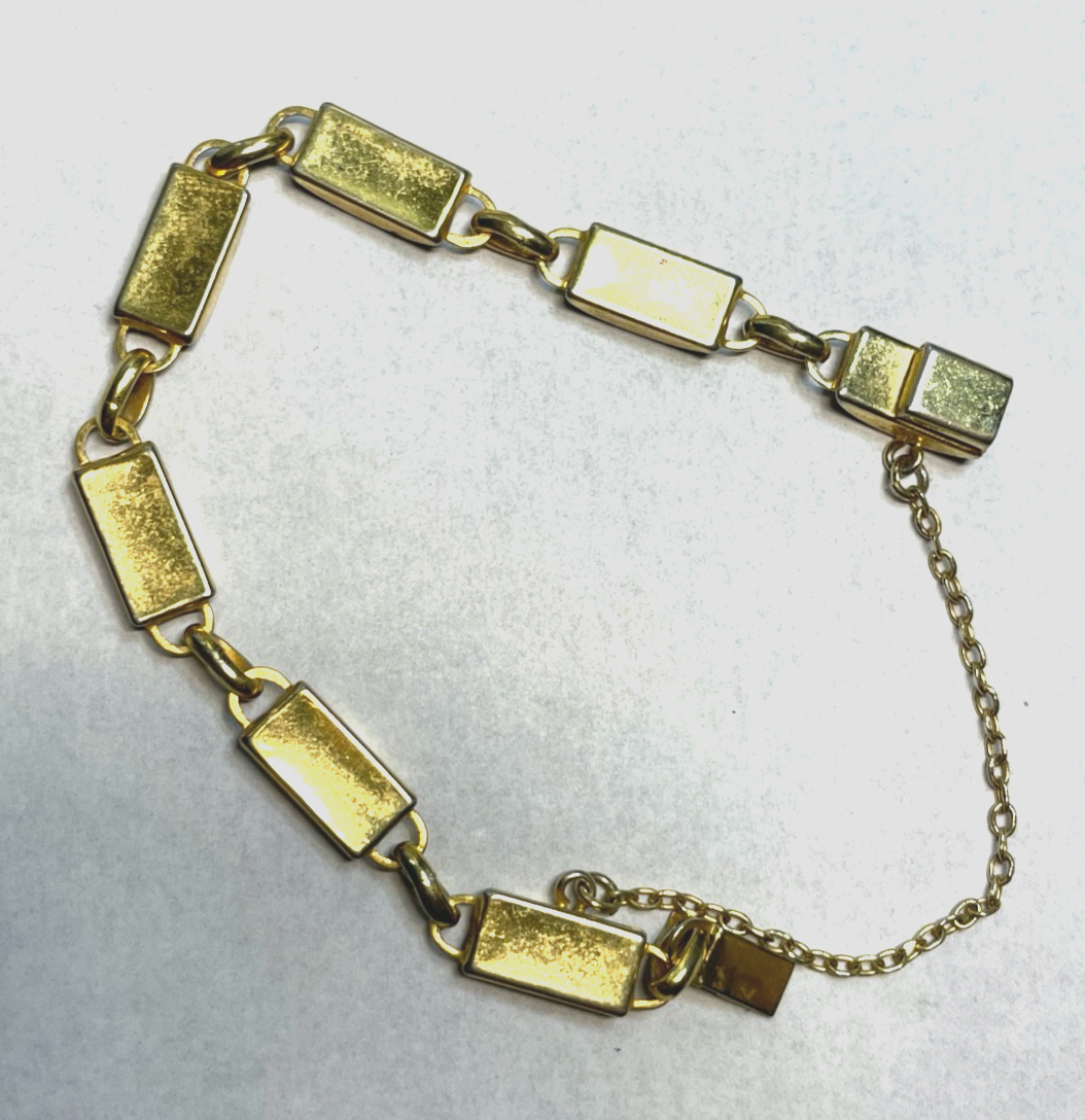 Vintage Toledo Armband Armkette Damaszener Handarbeit vergoldet sehr gepflegt3