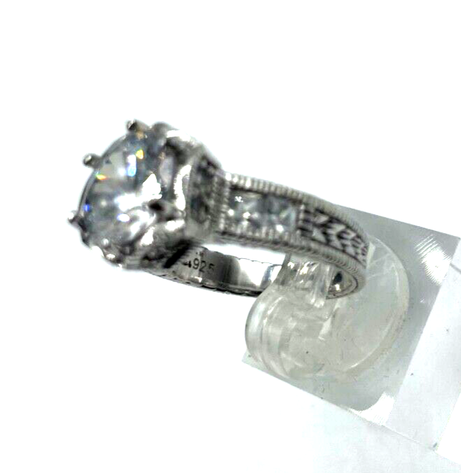 Mega Statement 925 Silber Ring Zirkonia Feuer Ø 10 mm RG 60 Ø 19 mm Cocktail4
