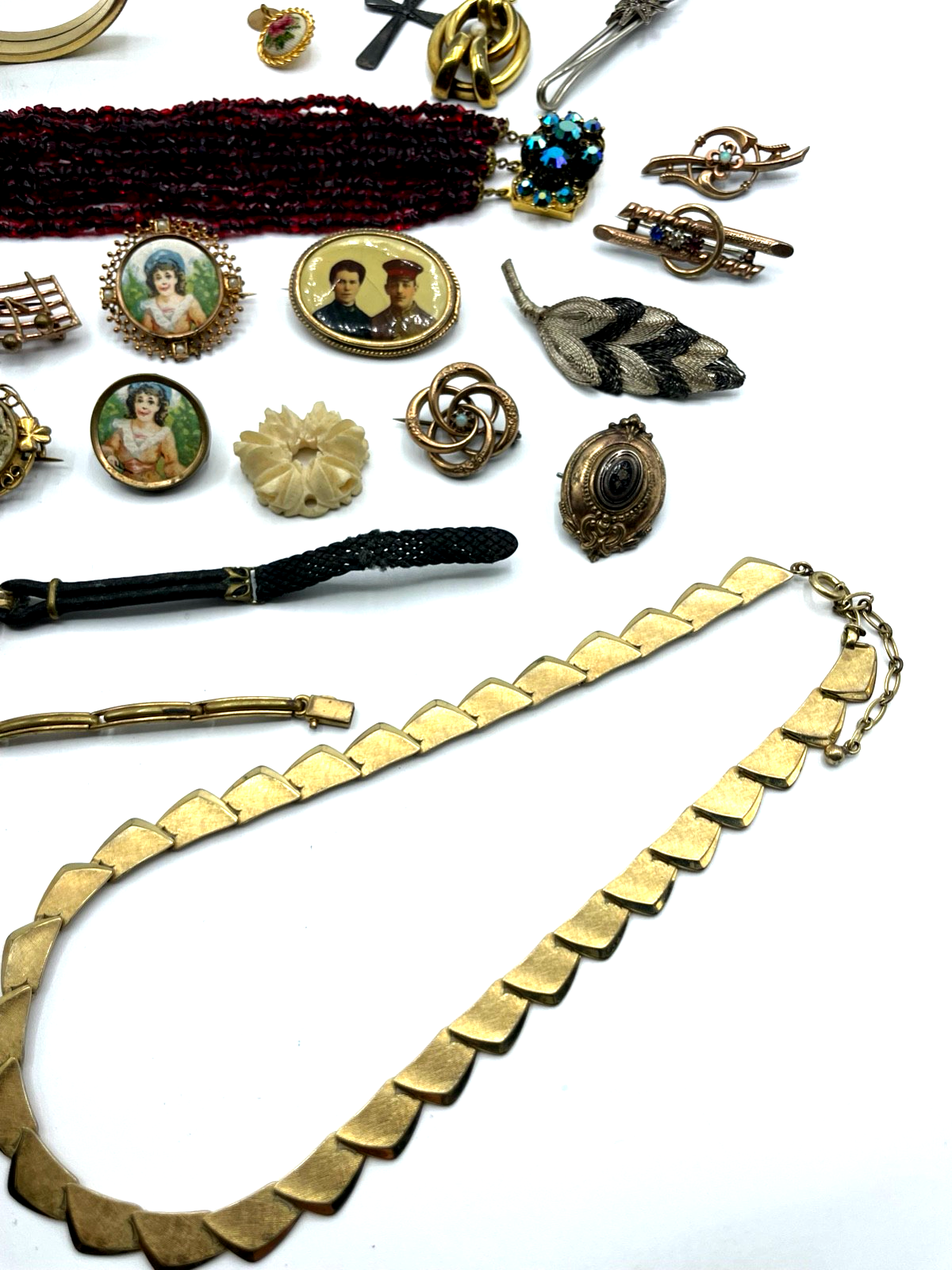 Antik Schmuck Konvolut Golddouble Dubleegold Basteln Umarbeiten + Tragen6