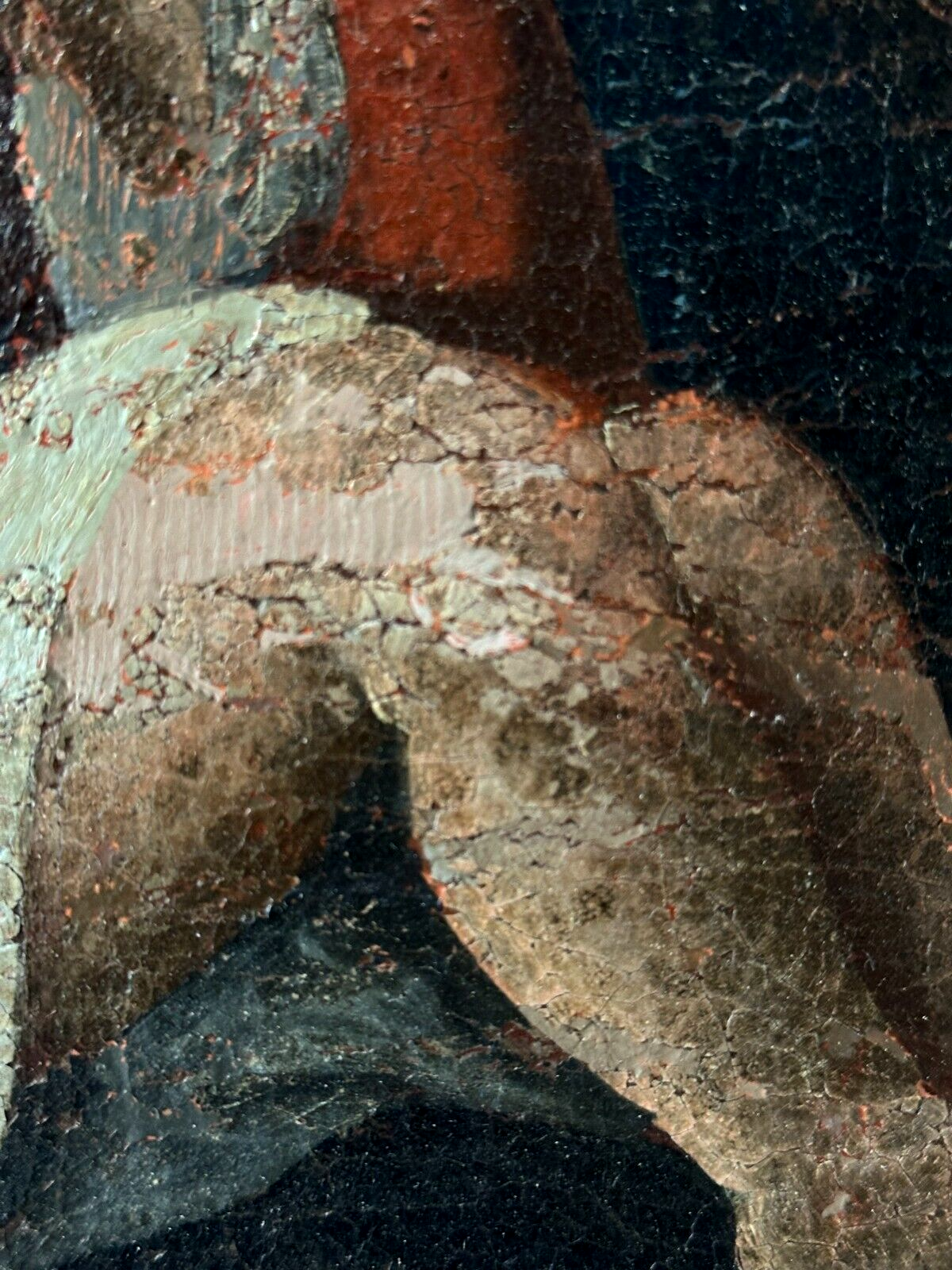 Öl auf Leinwand - barockes Gemälde - Maria lactans - stillende Mutter Gottes8