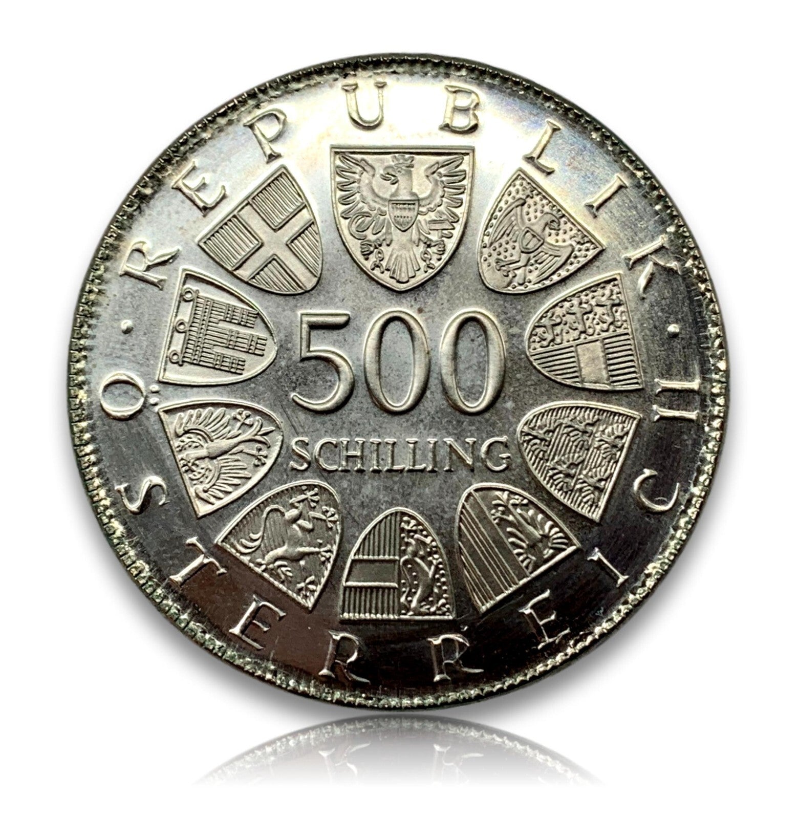 500 Schilling Österreich - Silber Münze - 200 Jahre Evangelische Kirche - PP1