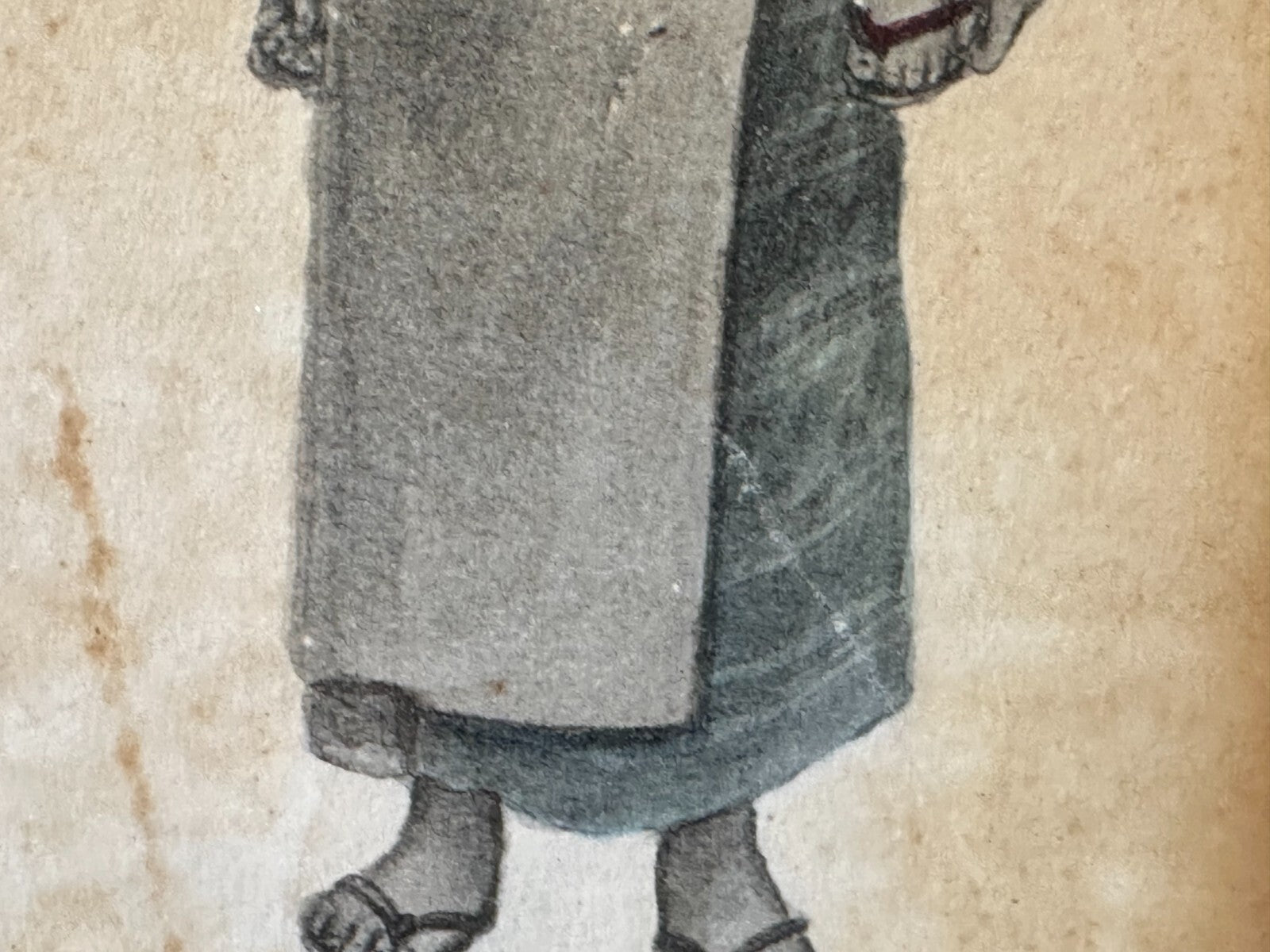 George Chinnery  1774 - 1852 - Chinesische Mutter mit Kind - Wasserfarben - RAR6