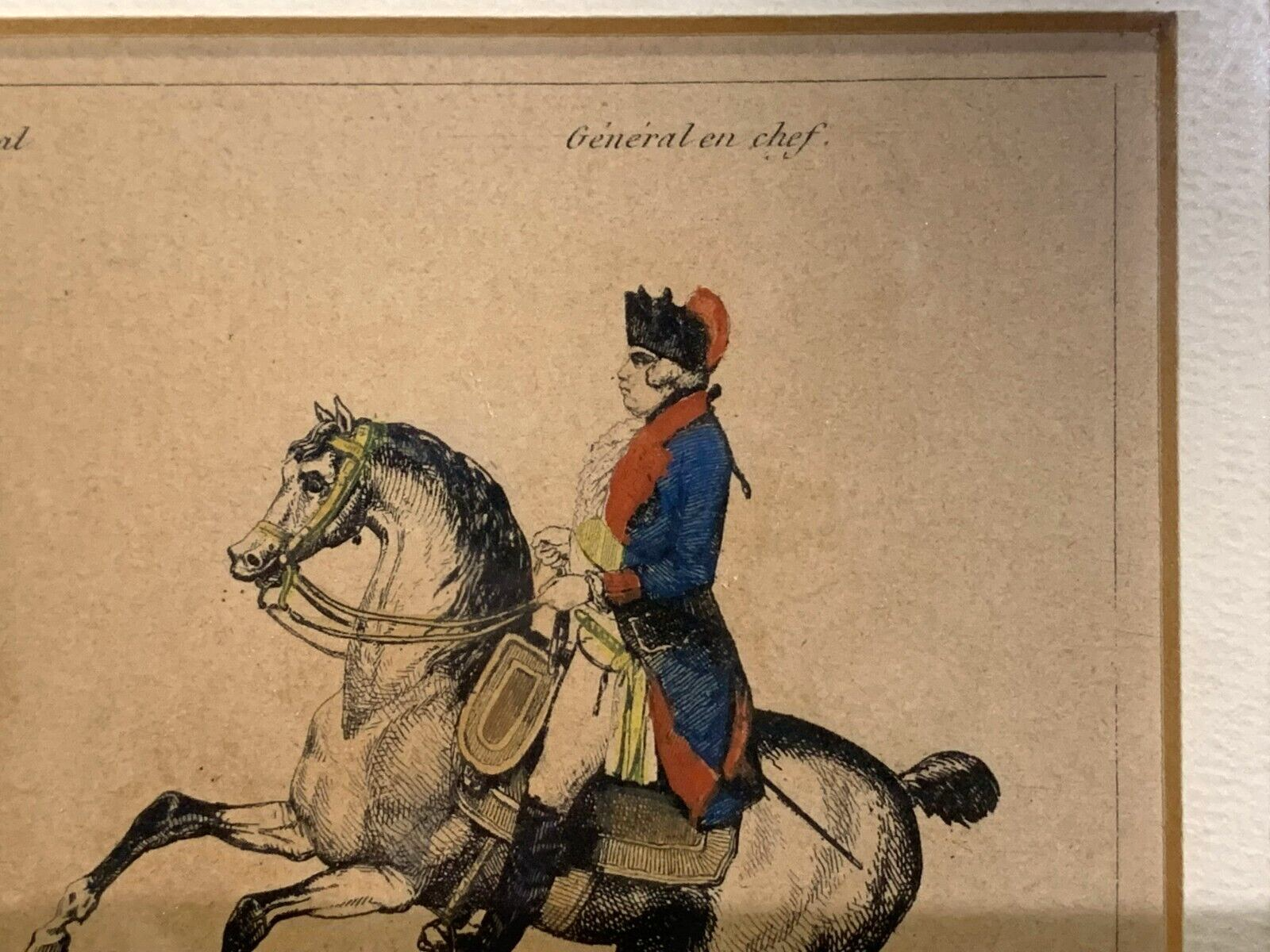Lacauchie - Stahlstich koloriert - preußische Truppen der königl. Garde 17923