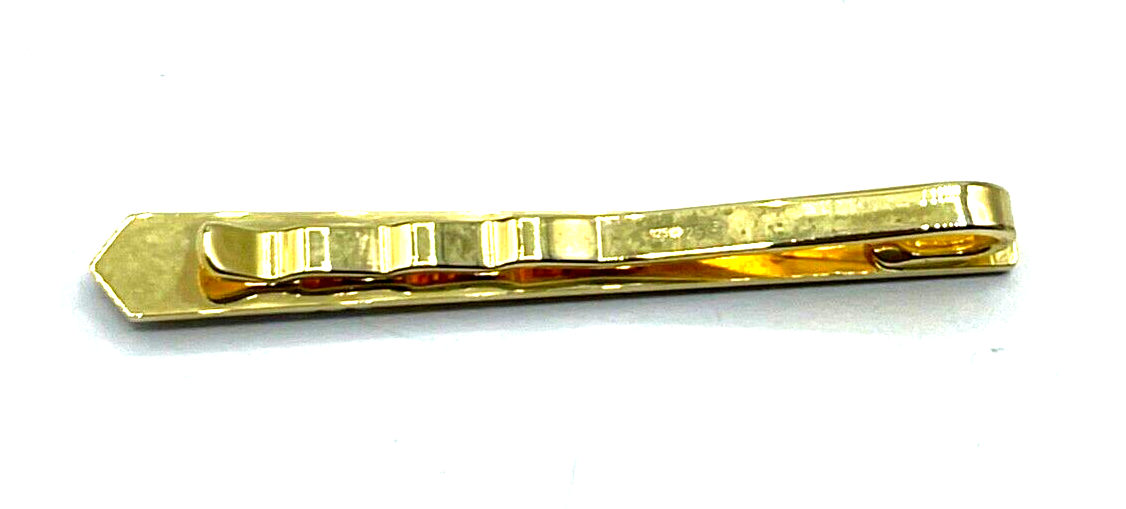 925 Silber teilvergoldet Krawattenklammer Krawattenhalter F. Scheuerle Juwelier7