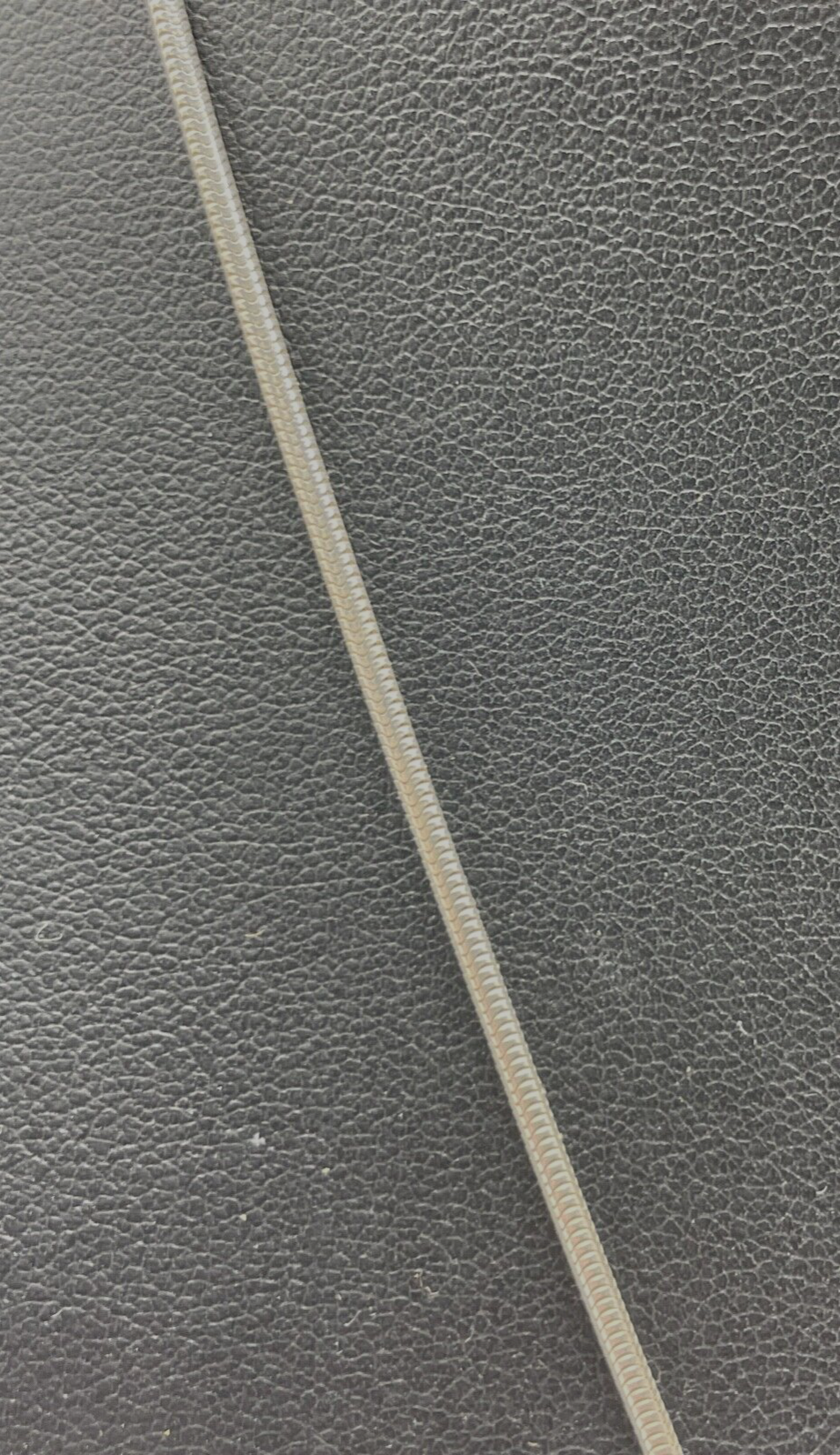 925 Silber Kette Schlangenkette 42,5 cm mit schwarzem Onyx Anhänger L 35 mm gepf2