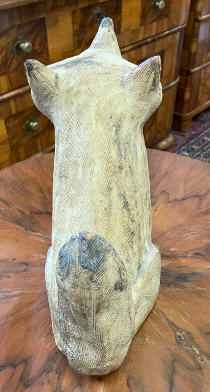 Gr. attraktive Künstler Keramik Figur Fuchs von Gloria Maliarik Skulptur Rarität5