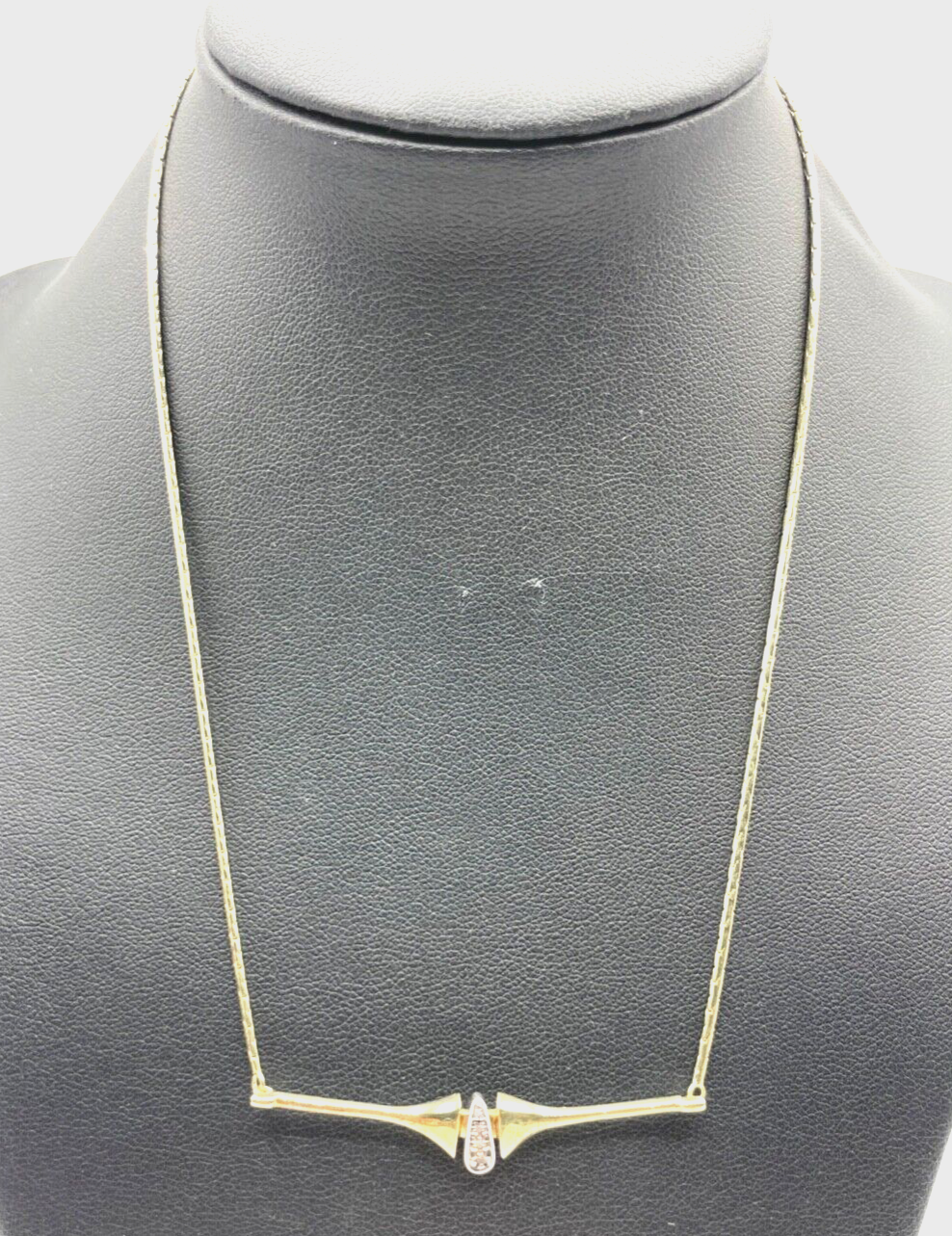 585 Gold 14 K Kette Collier Goldkette Brillanten L42,5cm 8,94Gr Juwelier Design0