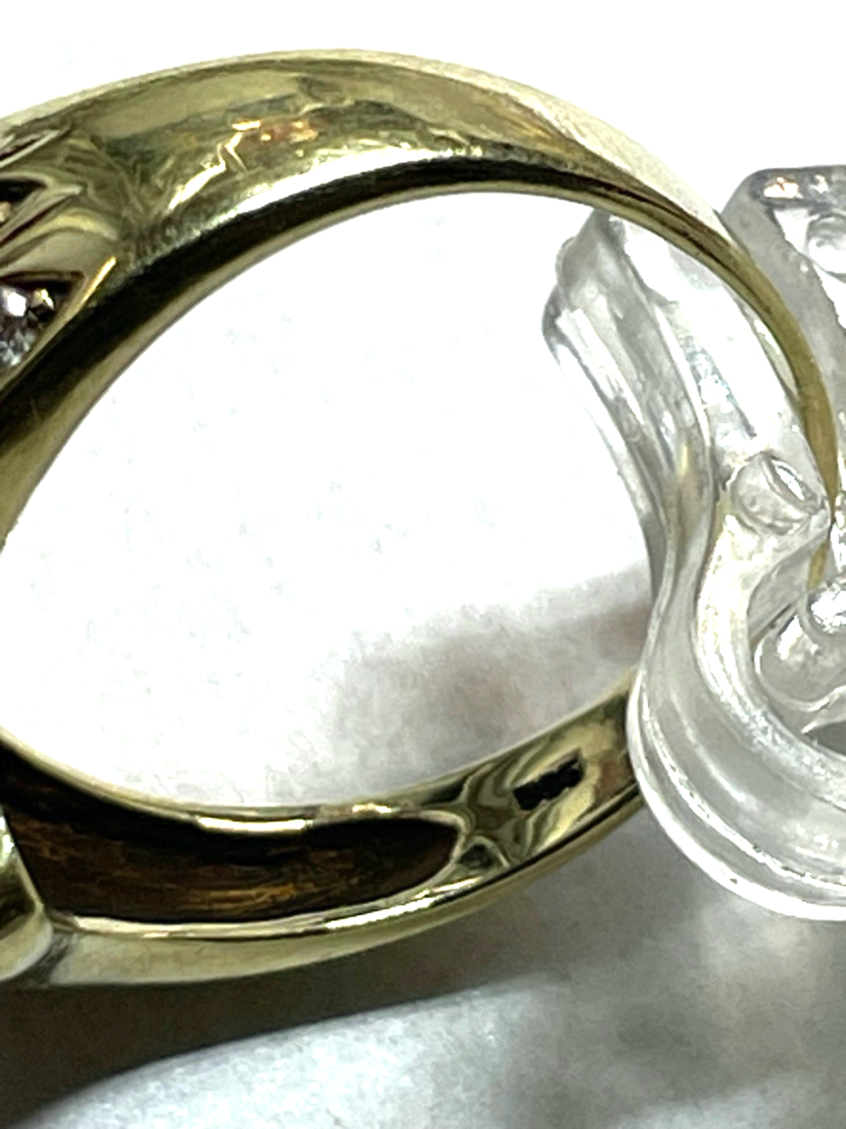 14 K 585 Gold Ring Brillanten Top Wesselton 0,5 ct. Juwelier Ø 18,5 mm RG 585