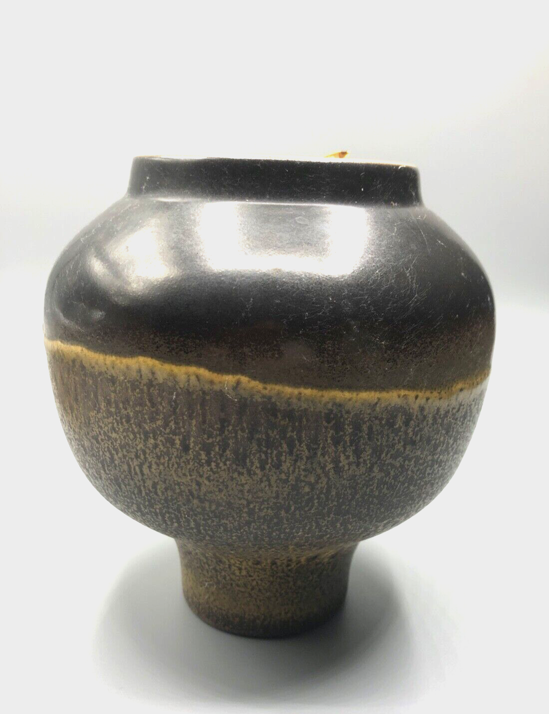 Vintage KARLSRUHER MAJOLIKA Vase Modell 4006 70er Jahre midcentury Erdtöne5