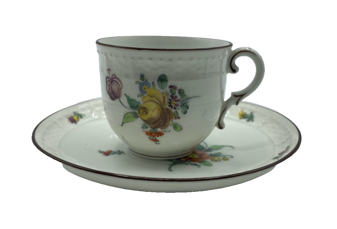 Antik Nymphenburg Porzellan Gedeck 2 tlg. Sammeltasse Mokkatasse  Espressotasse7