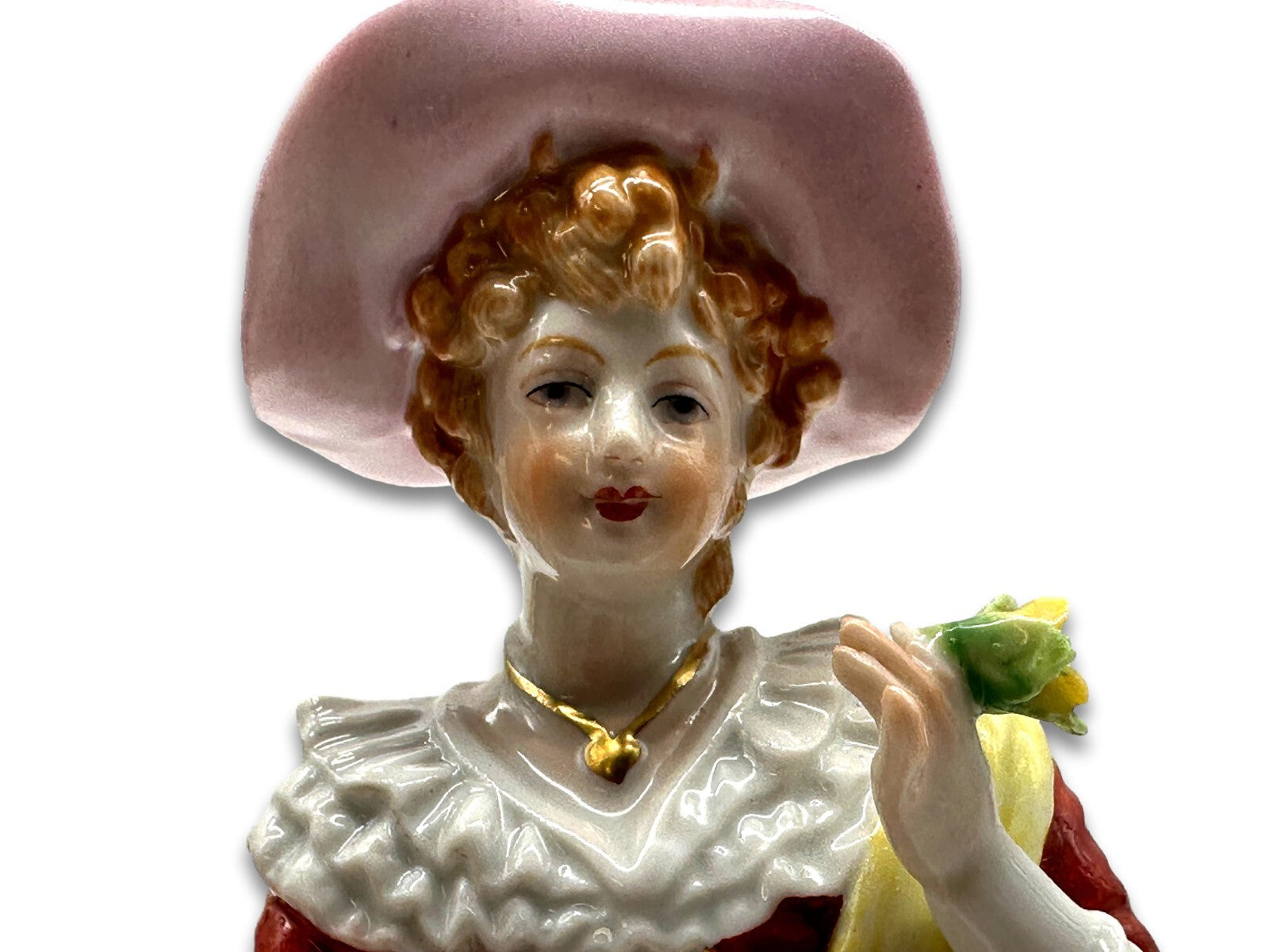 Sitzendorfer Porzellanmanufaktur - Dame mit Blumenkorb - Rokoko Porzellanfigur8